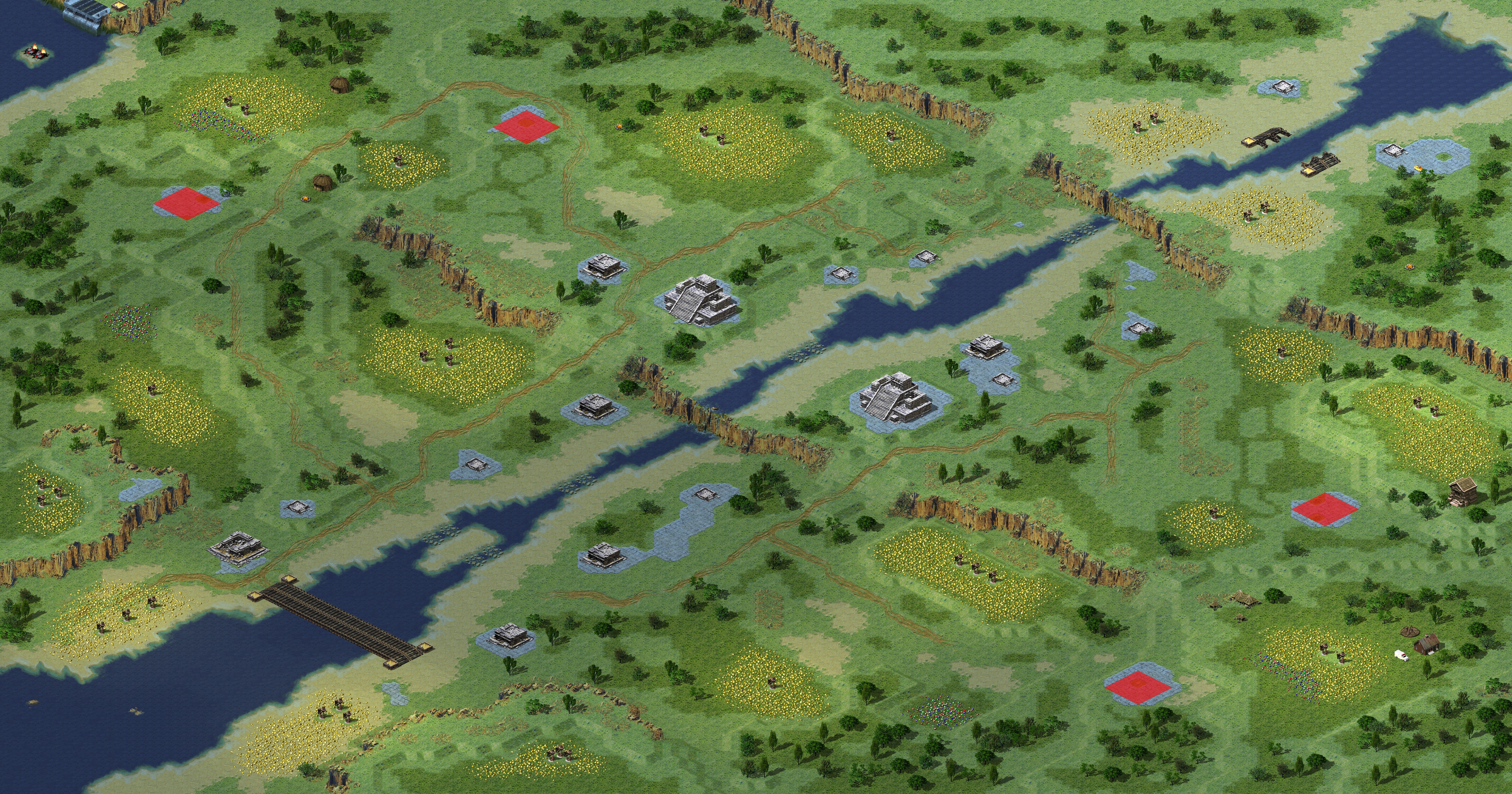 Rendered map: Ancient River 2v2 Tournament