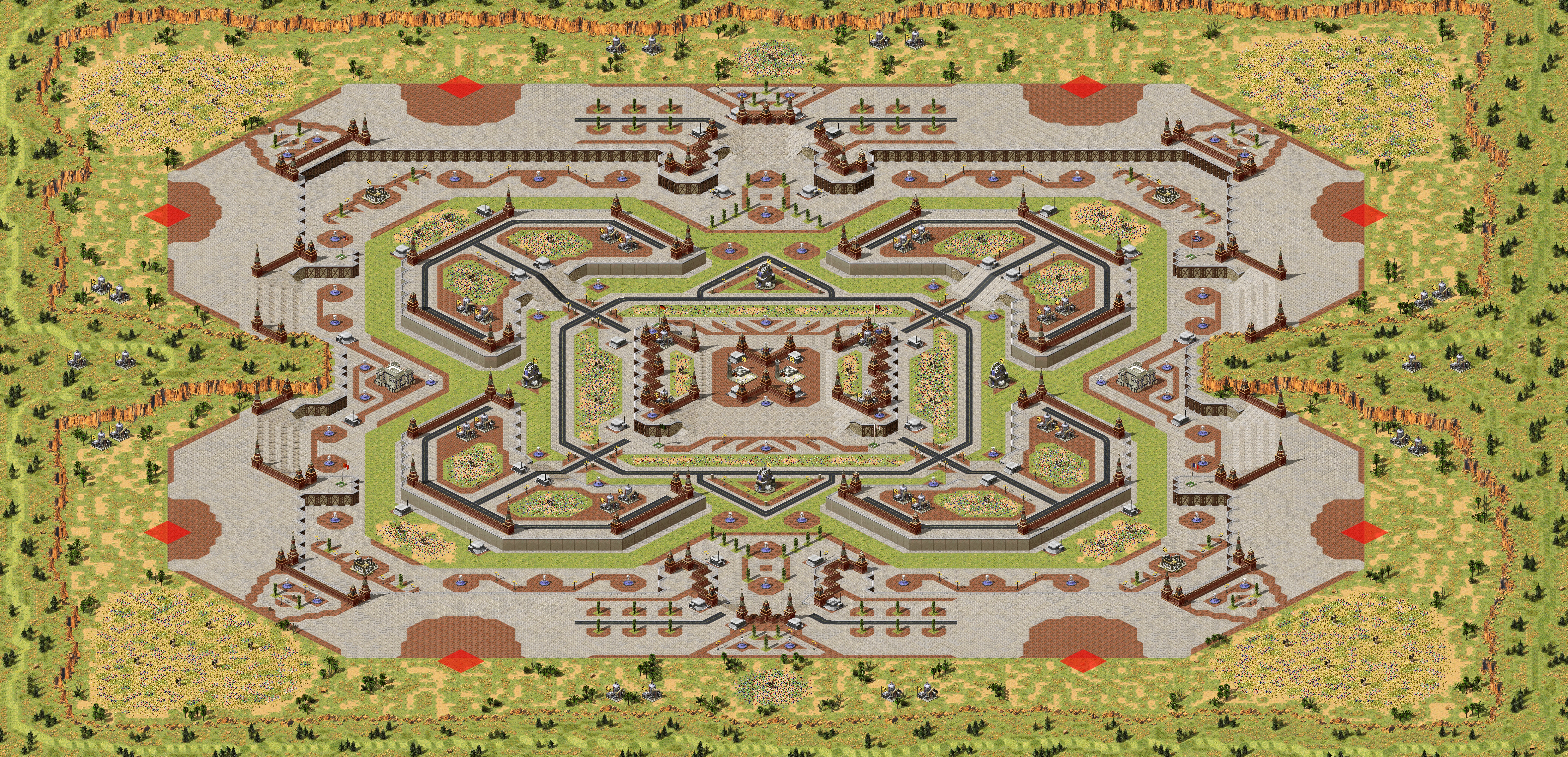 Rendered map: 中央庭院Ⅱ