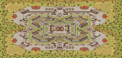 Rendered preview of Central Quad (2-8)