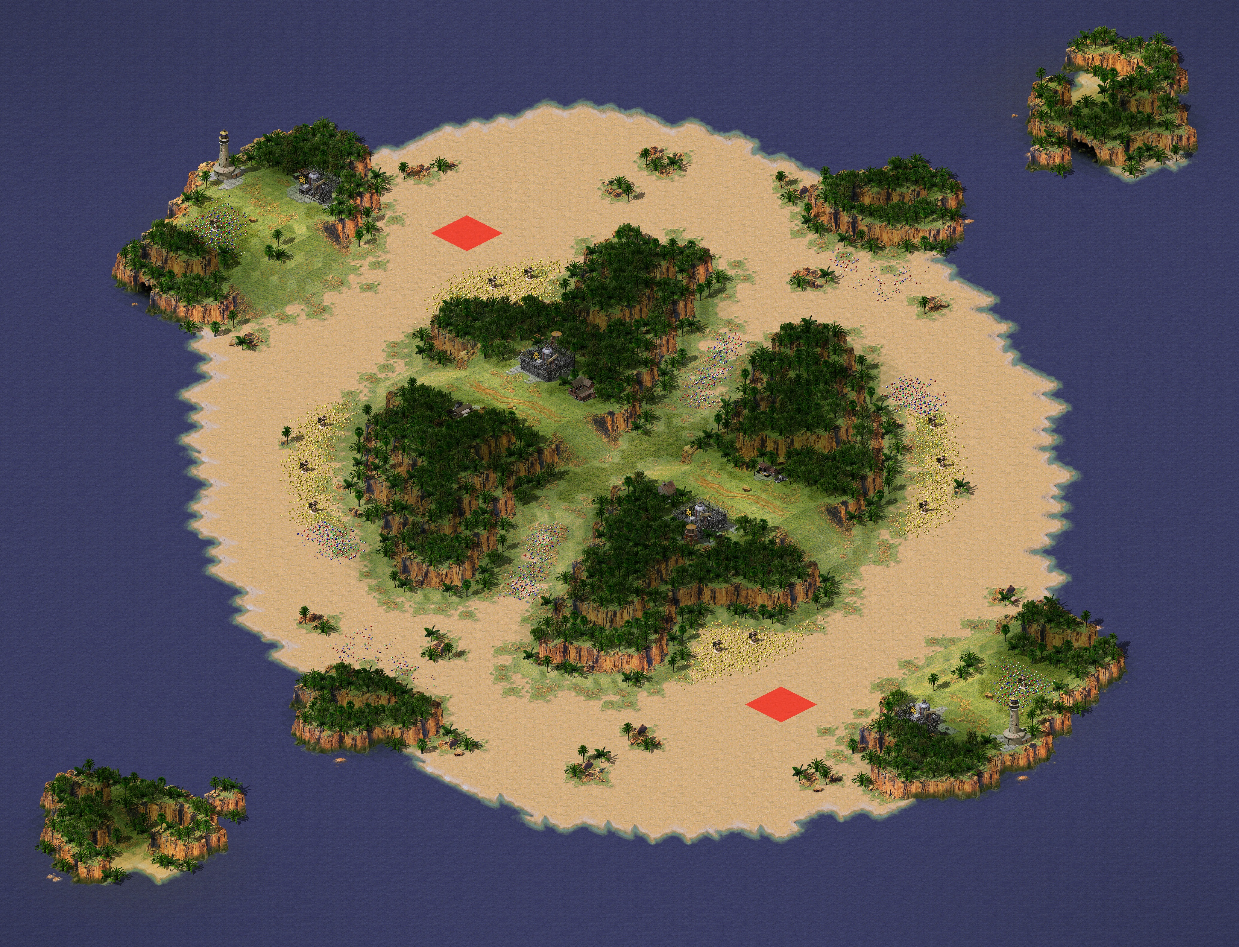 Rendered map: [2] Paradise Under Siege (PreCaptured)