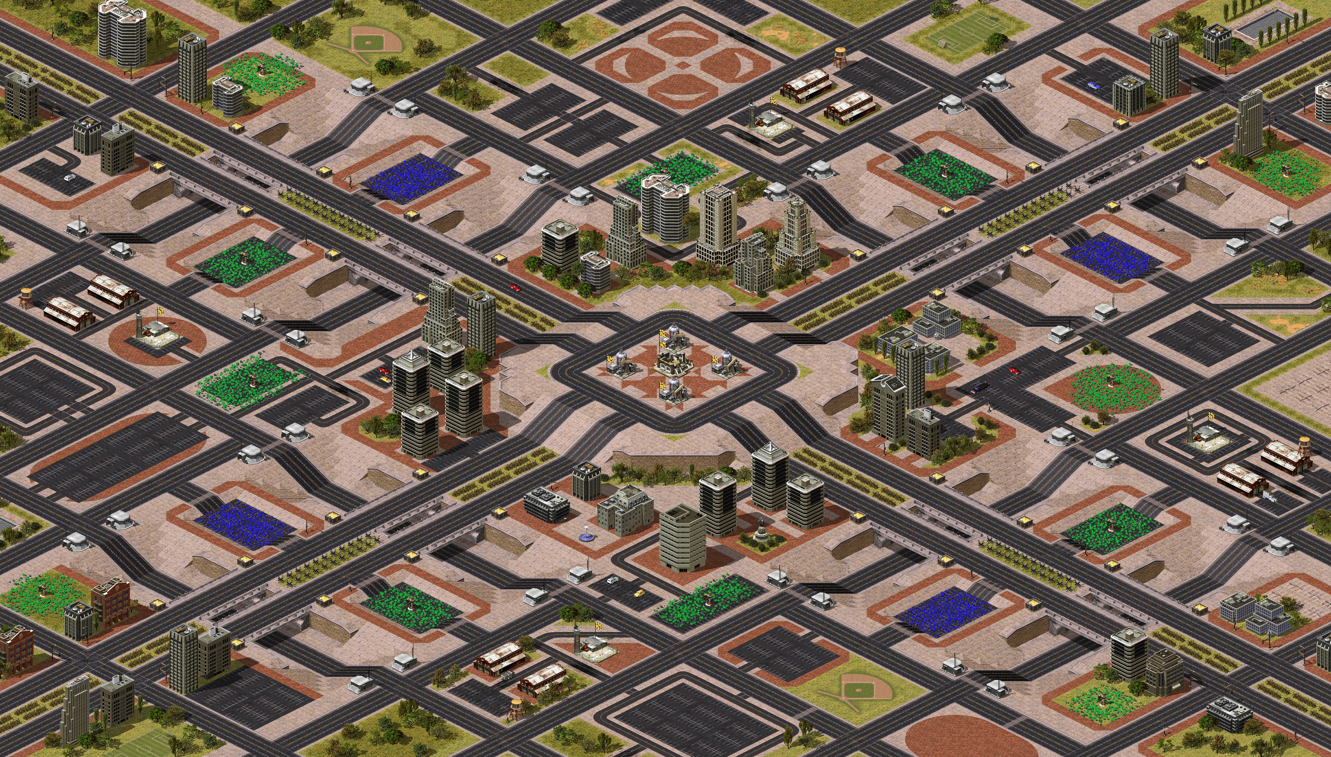 Rendered map: (4) DownTown