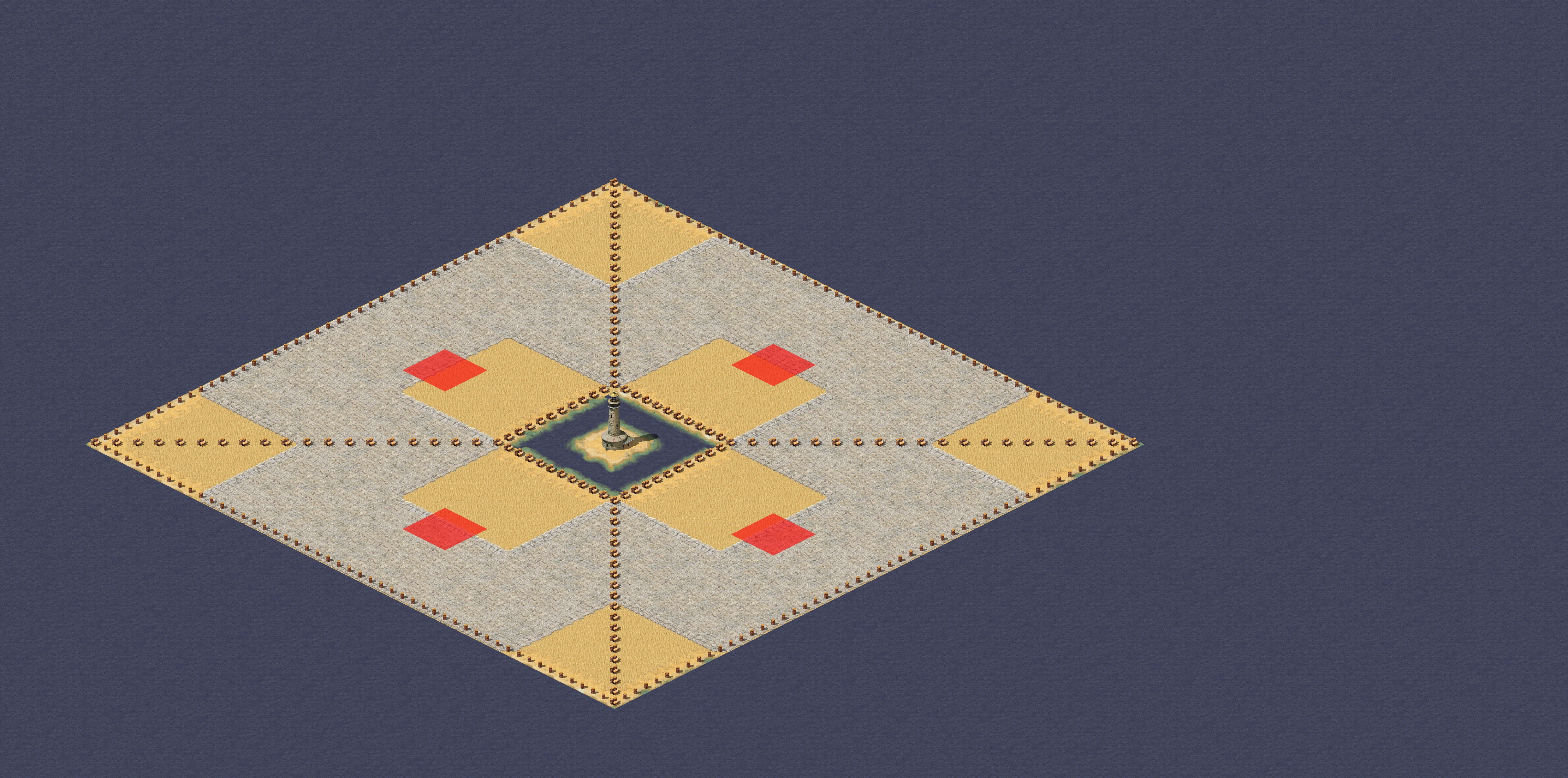 Rendered map: Desert Lighthouse