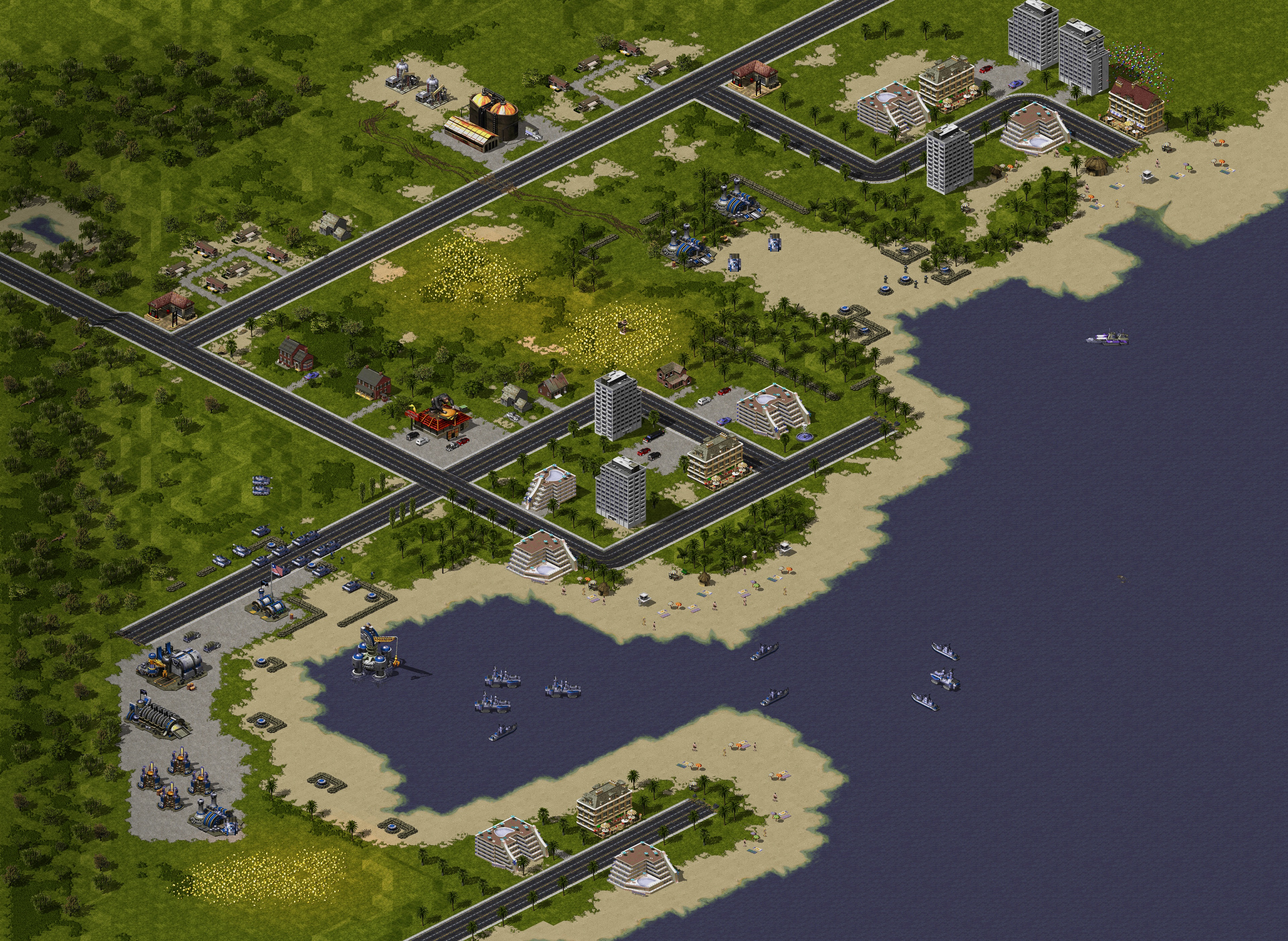 Rendered map: Soviet Mission 2: Hostile Shore