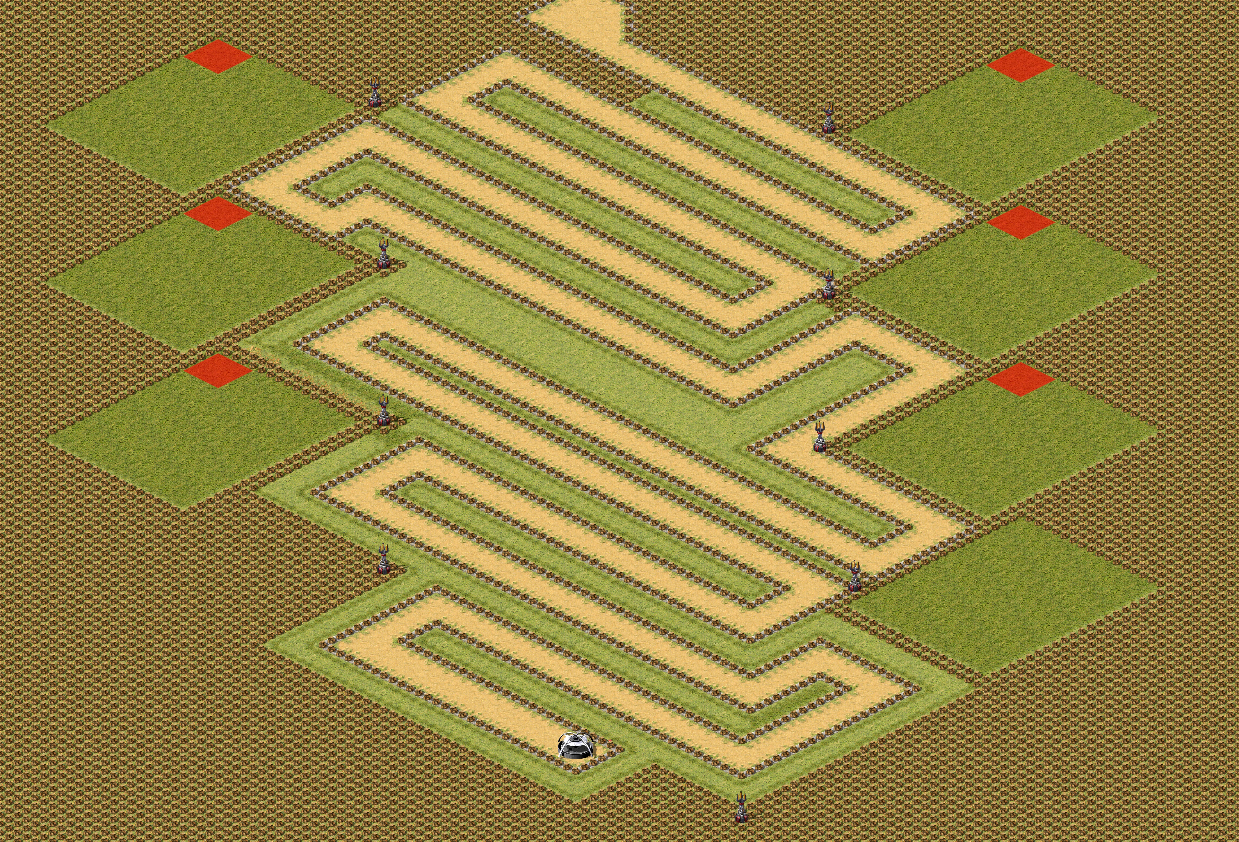 Rendered map: Snarks Tower Defense v3 (7)