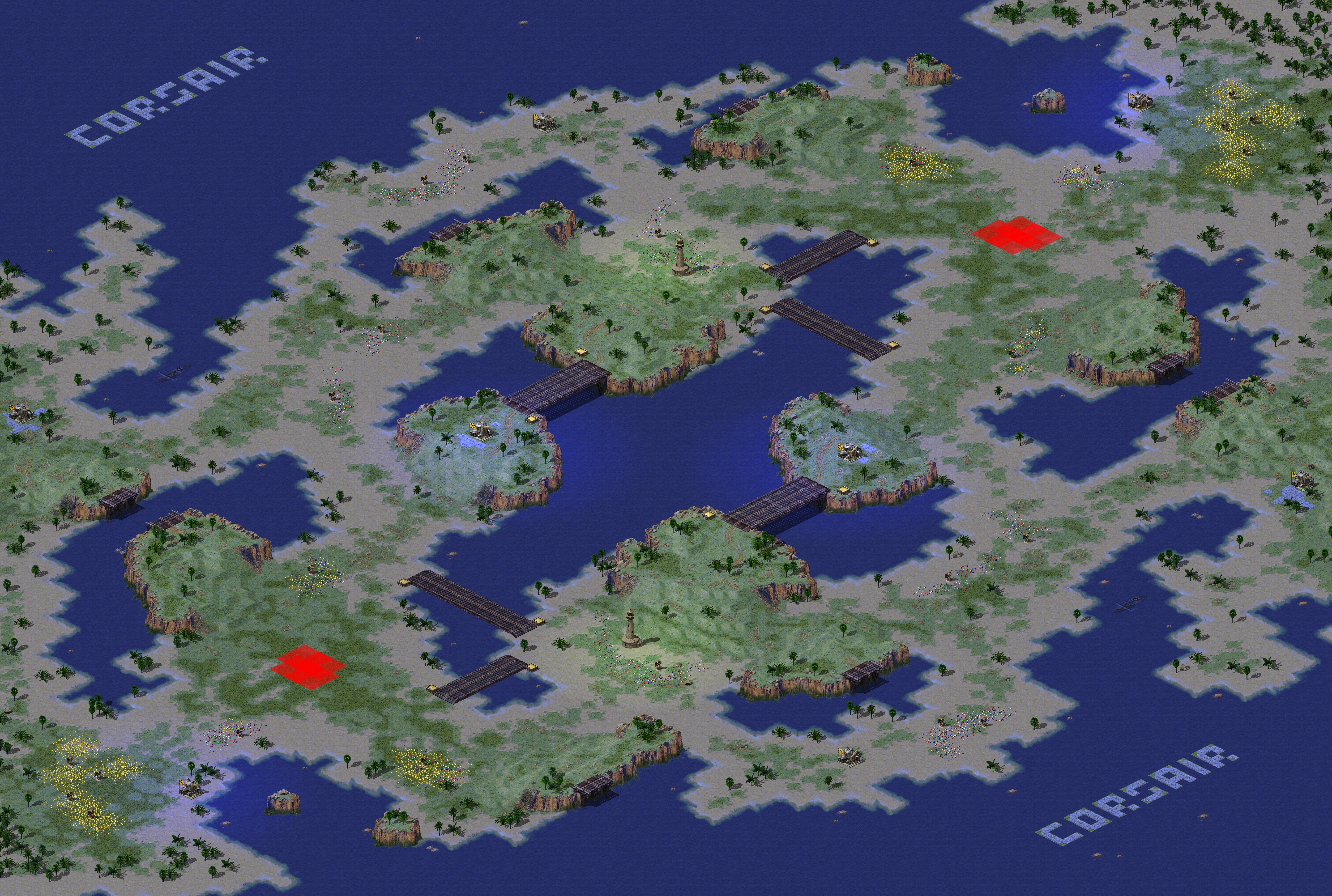 Rendered map: No Evidence Caribbean Pirates