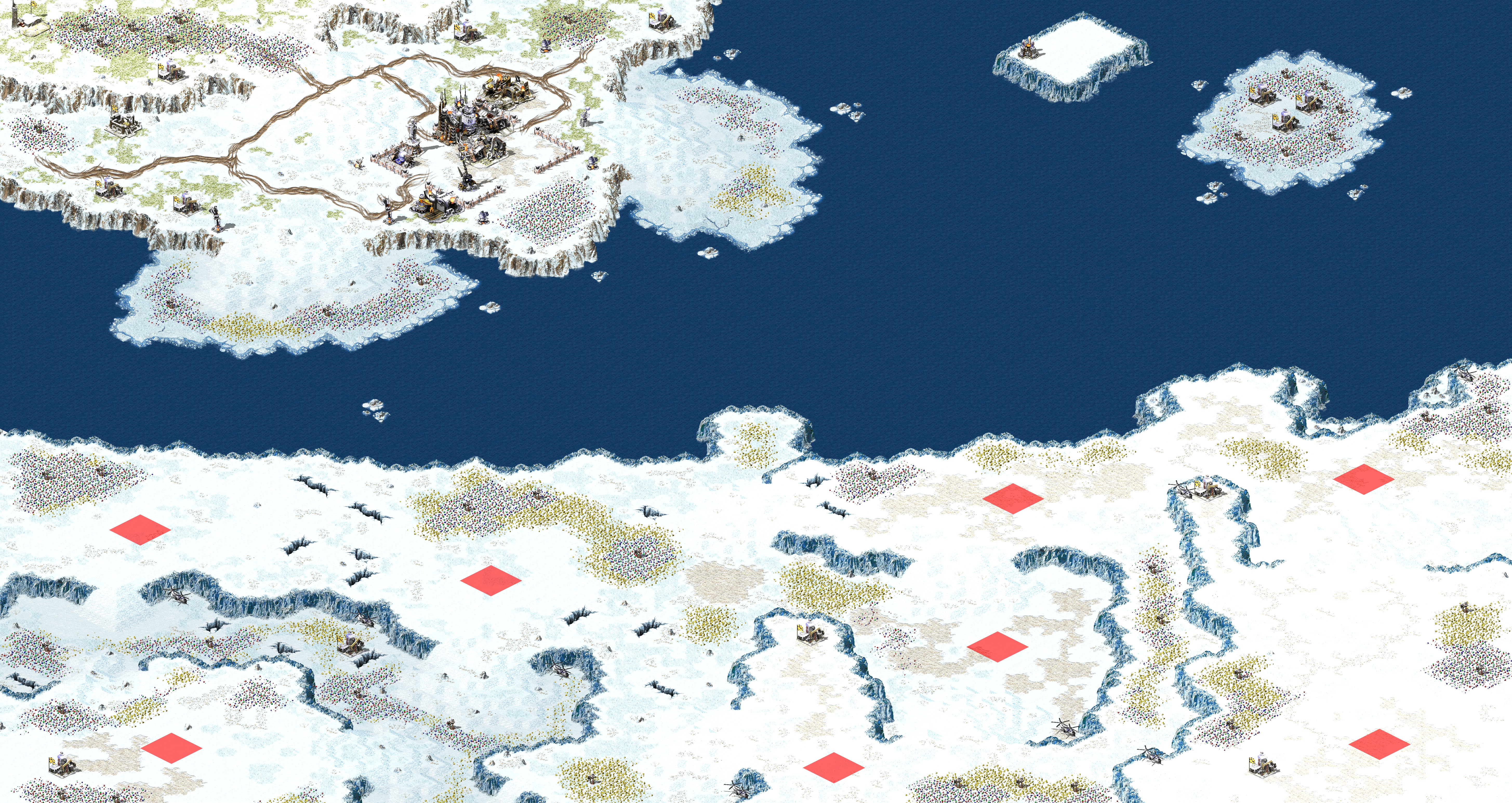 Rendered map: 4v4团战