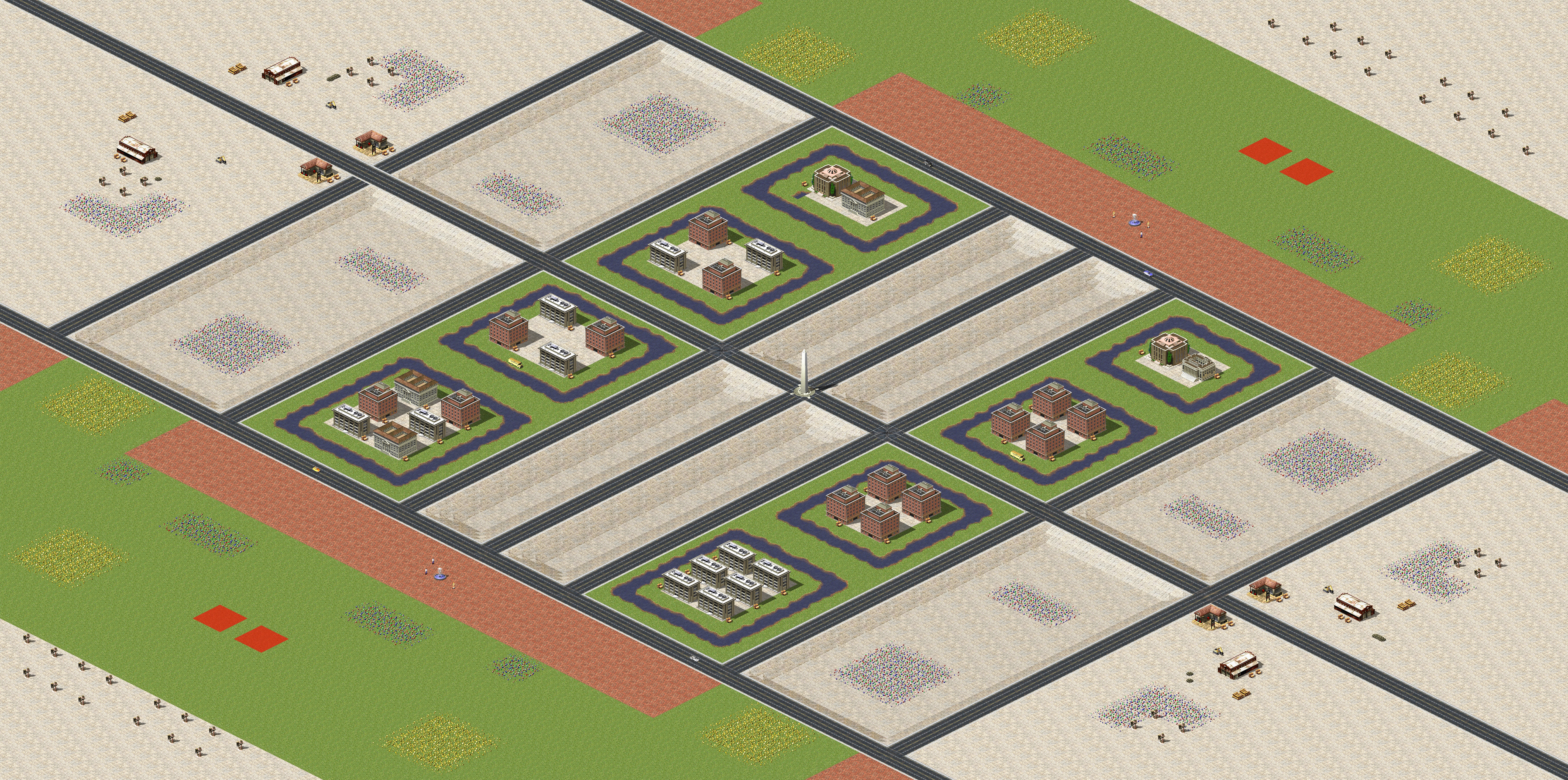 Rendered map: City 2v2