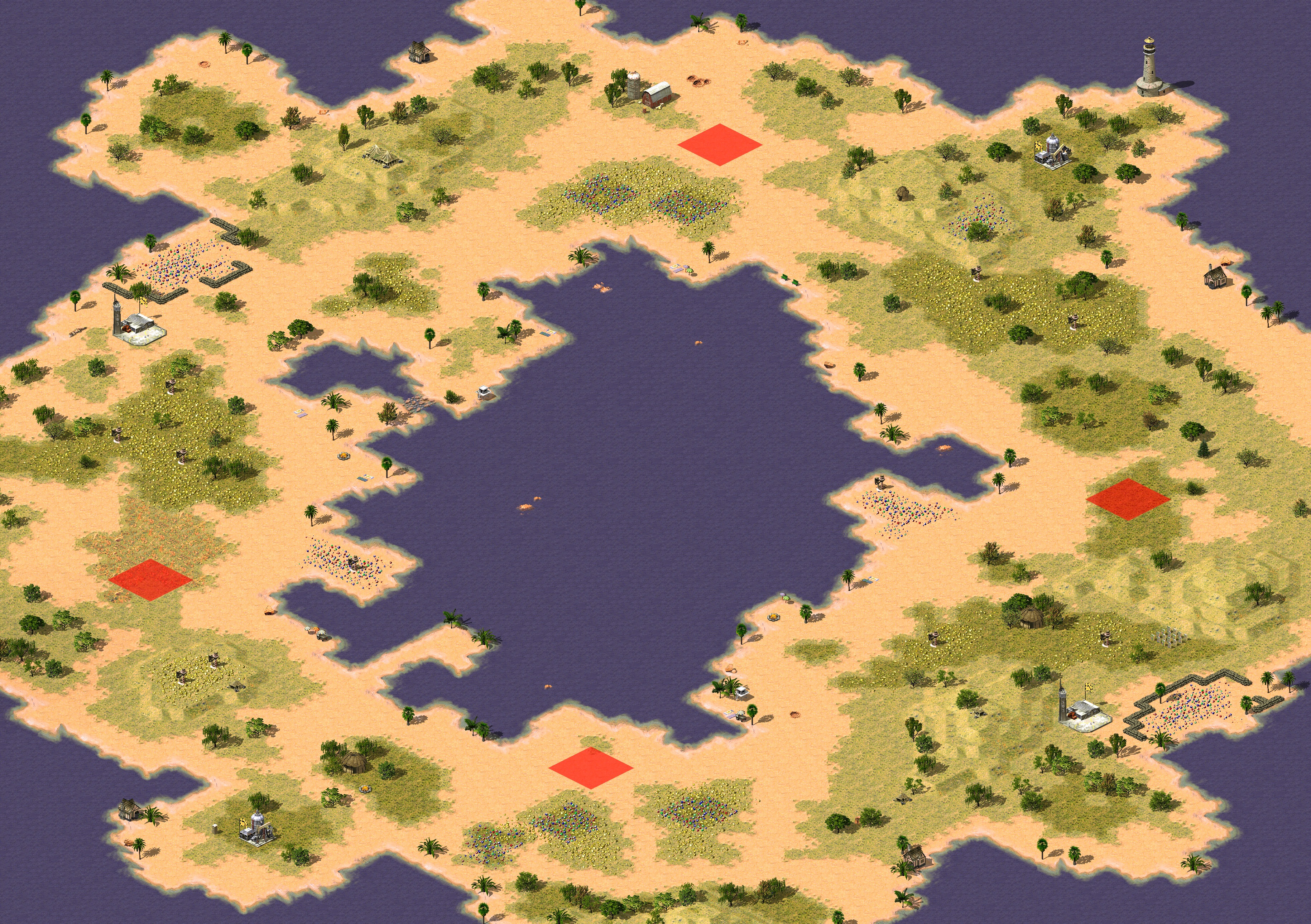 Rendered map: Glowing Waters