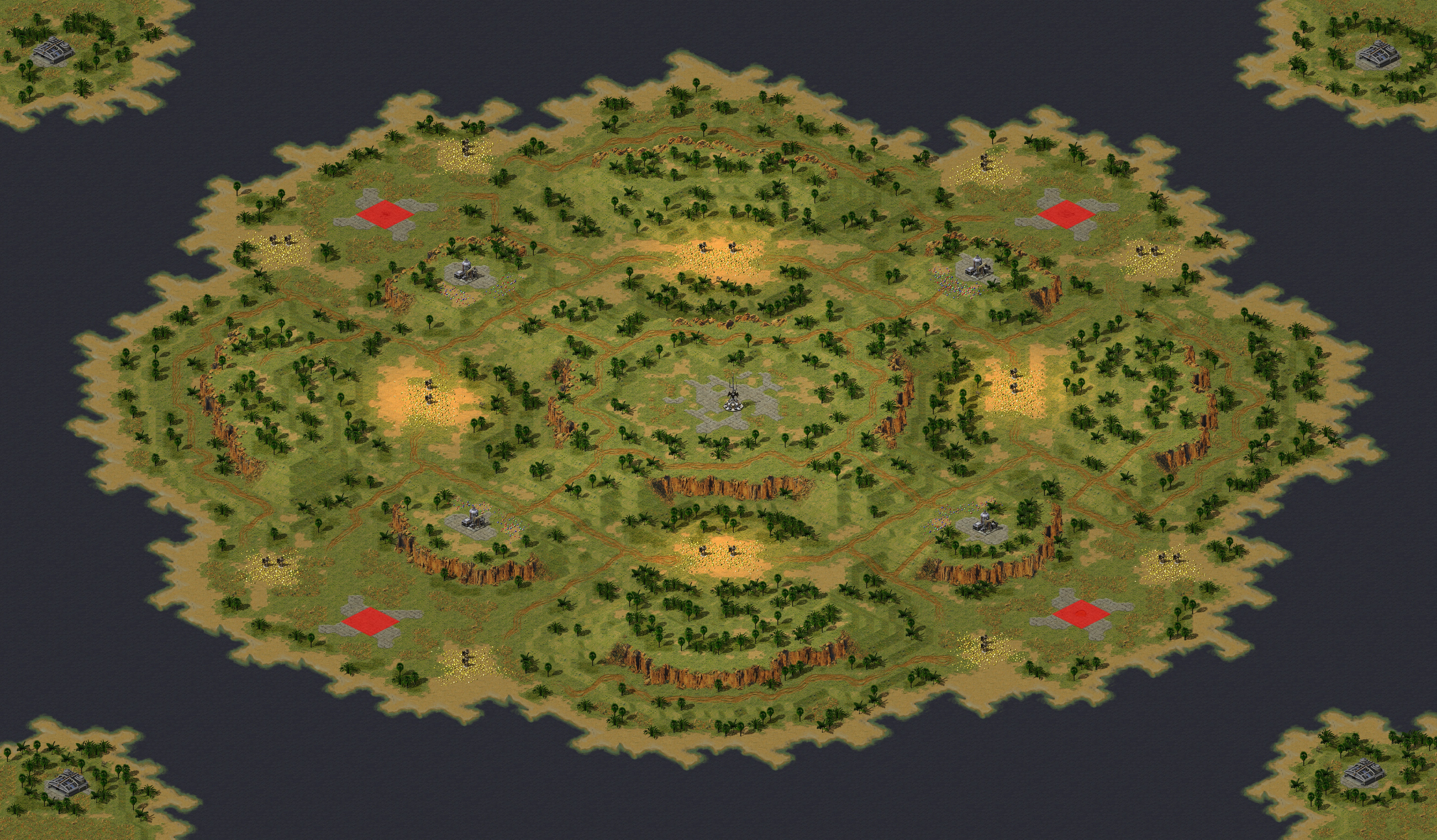 Rendered map: Desertification