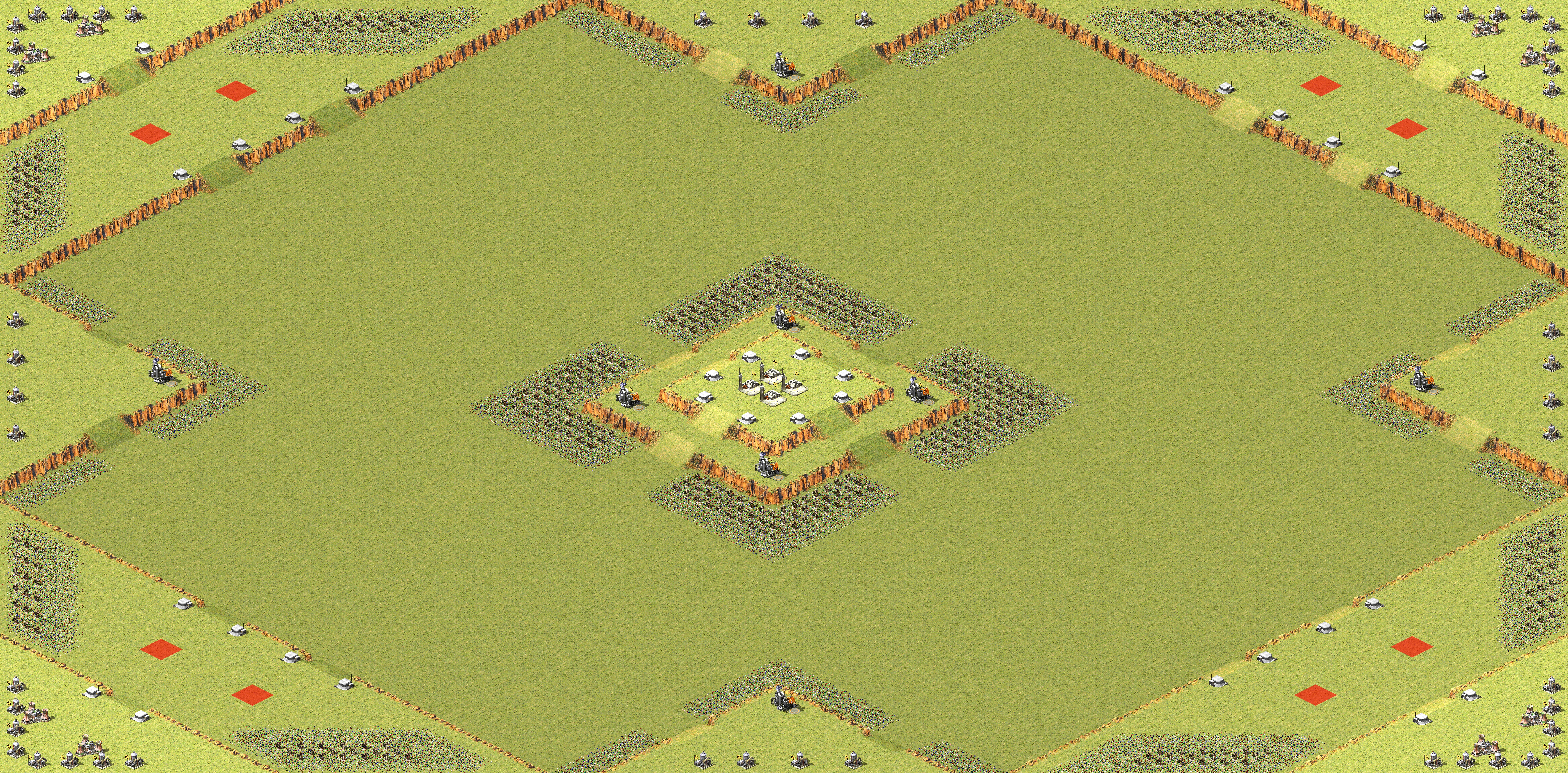 Rendered map: Four Corners Ladder 2v2v2v2