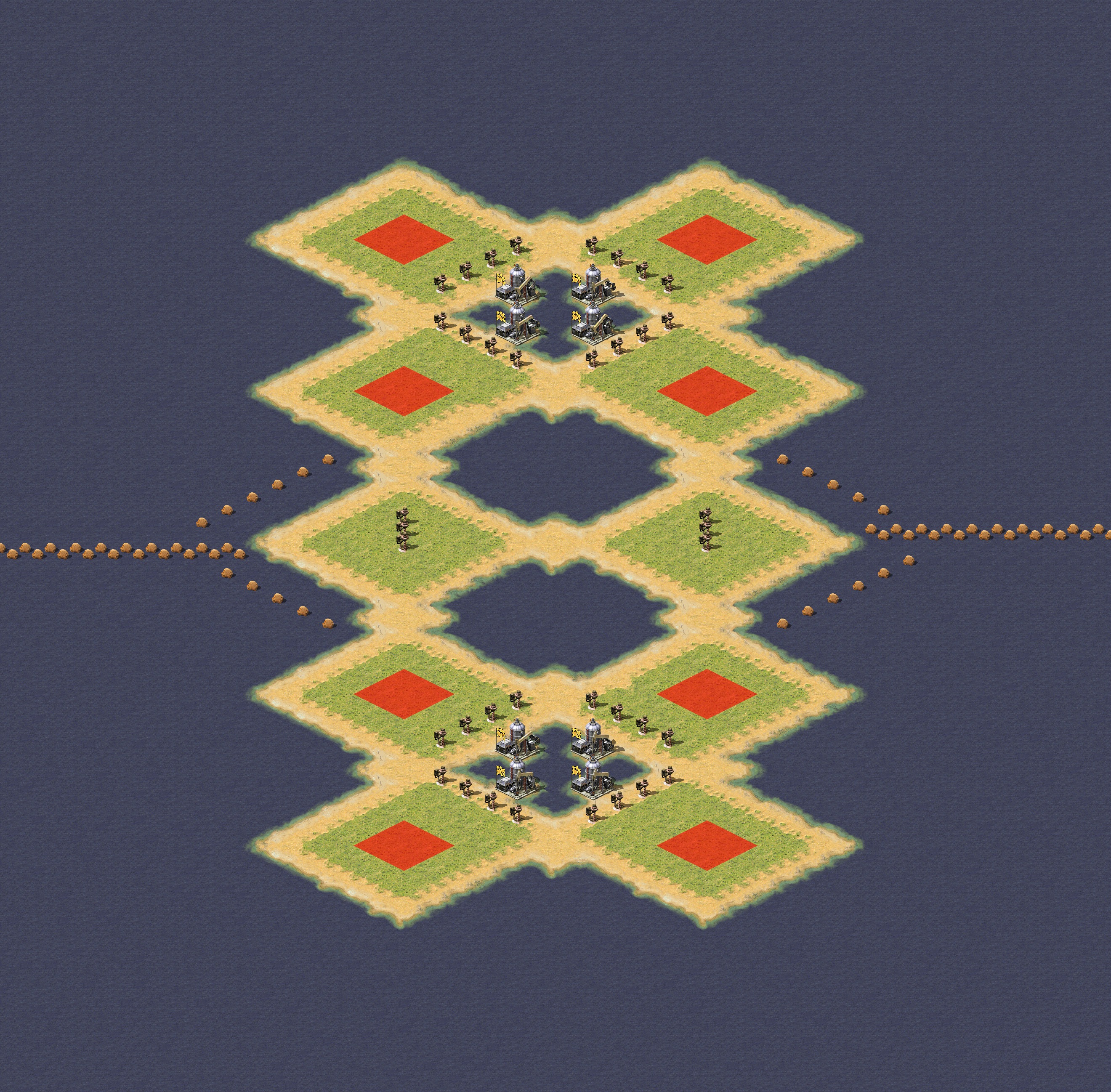 Rendered map: Grid 4v4