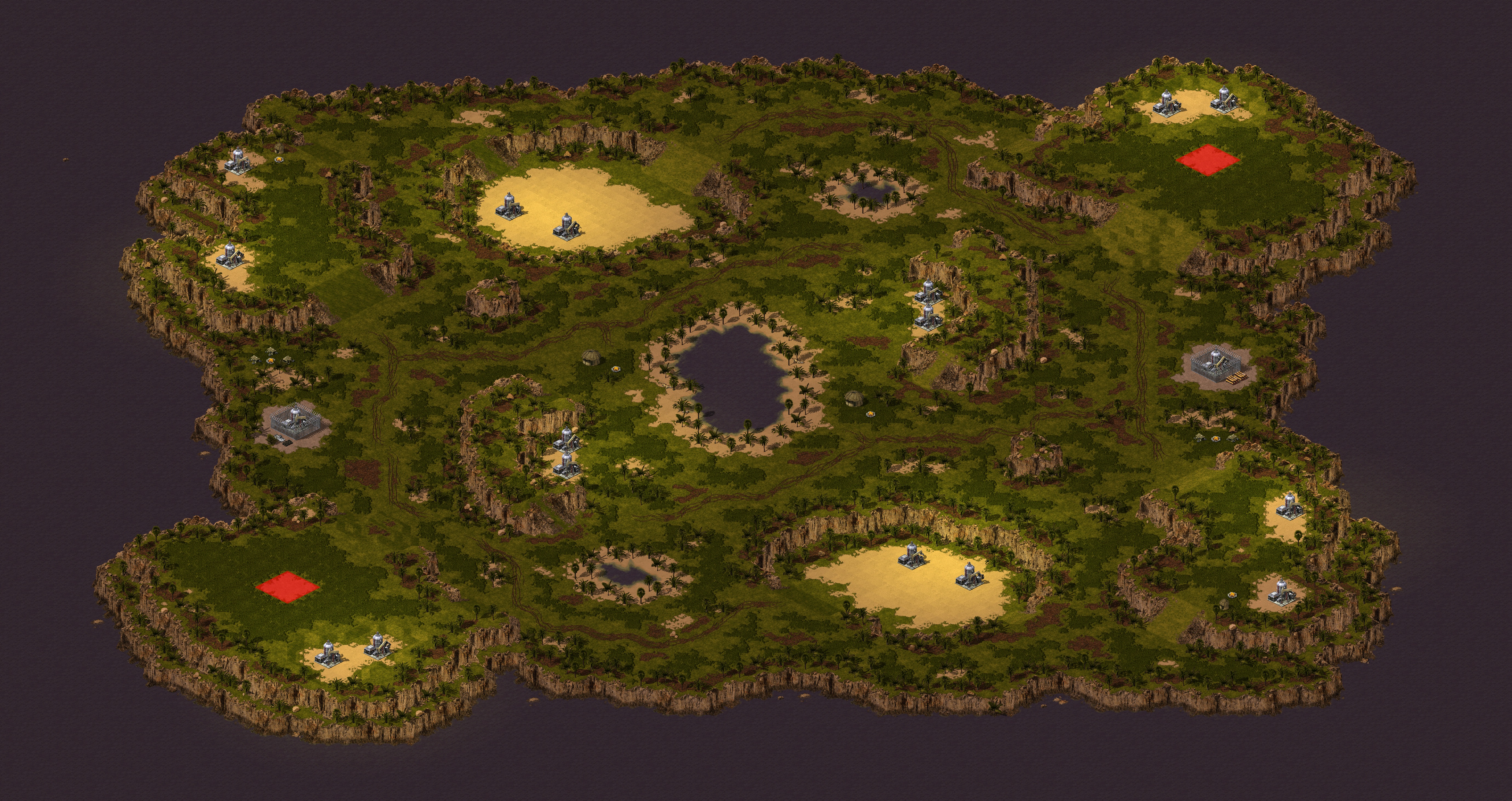 Rendered map: Oasis Trouble