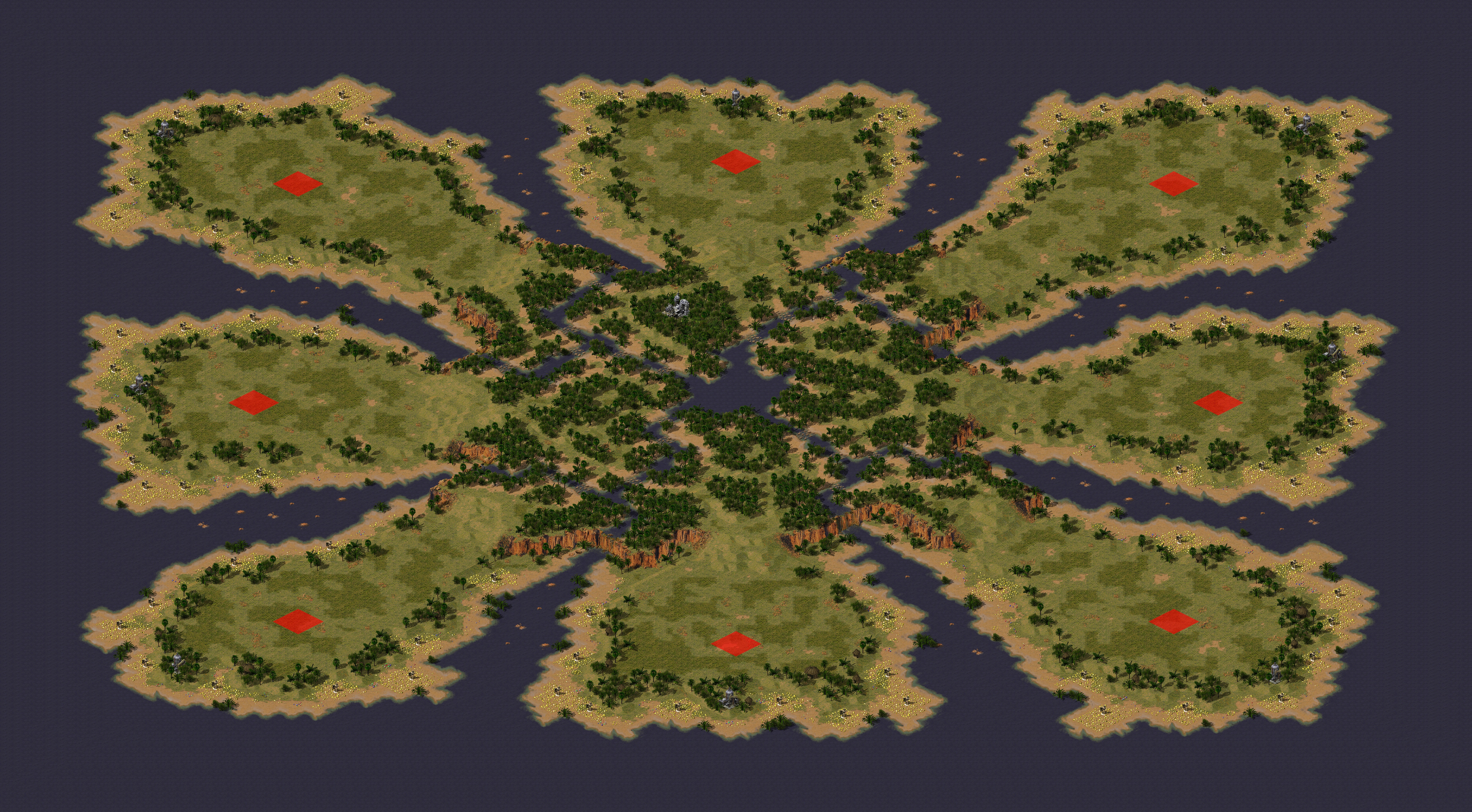 Rendered map: Jungle Warfare