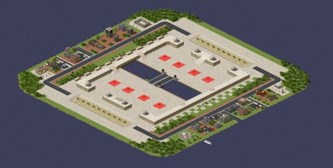 Rendered preview of Circular Arena