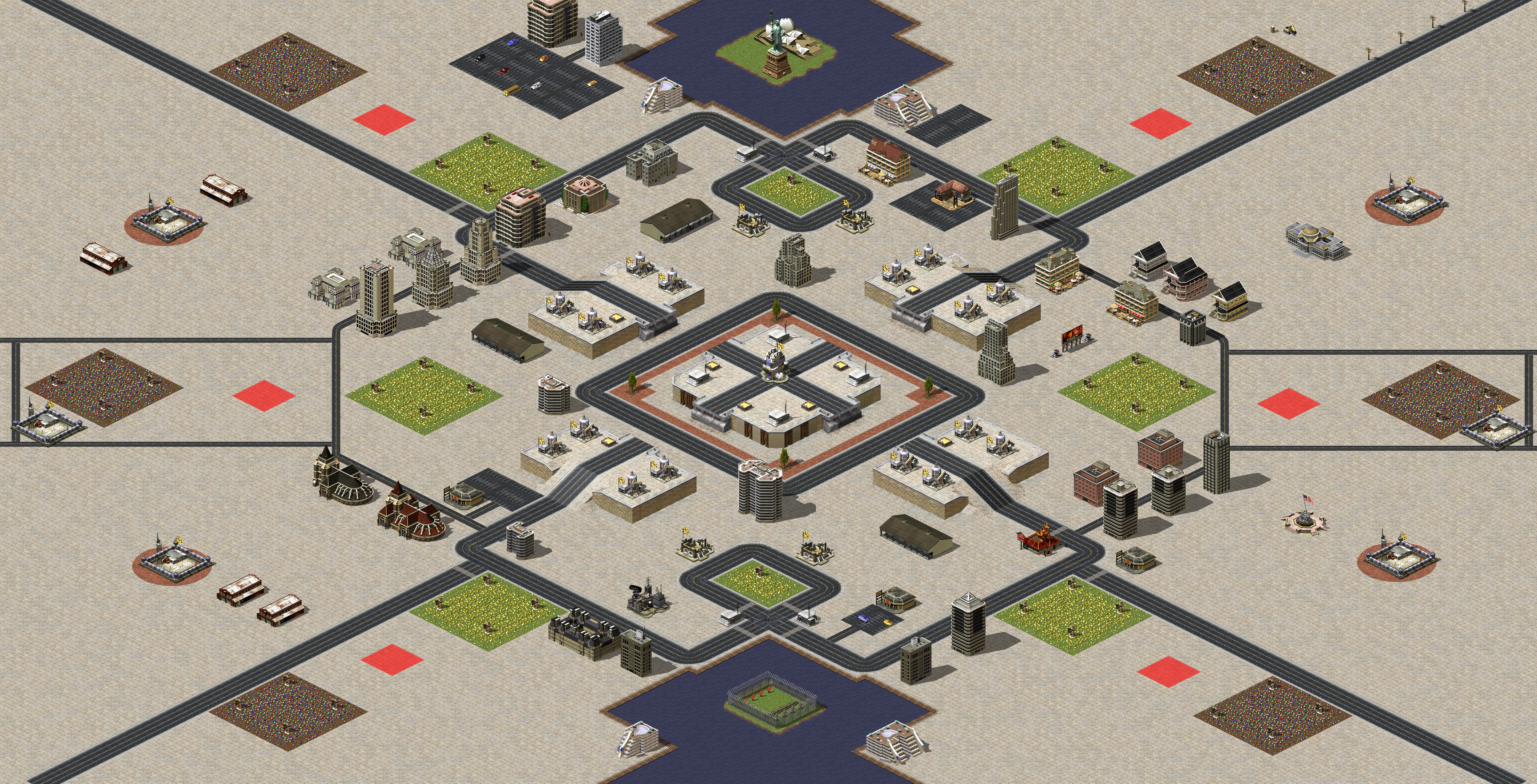 Rendered map: Downtown