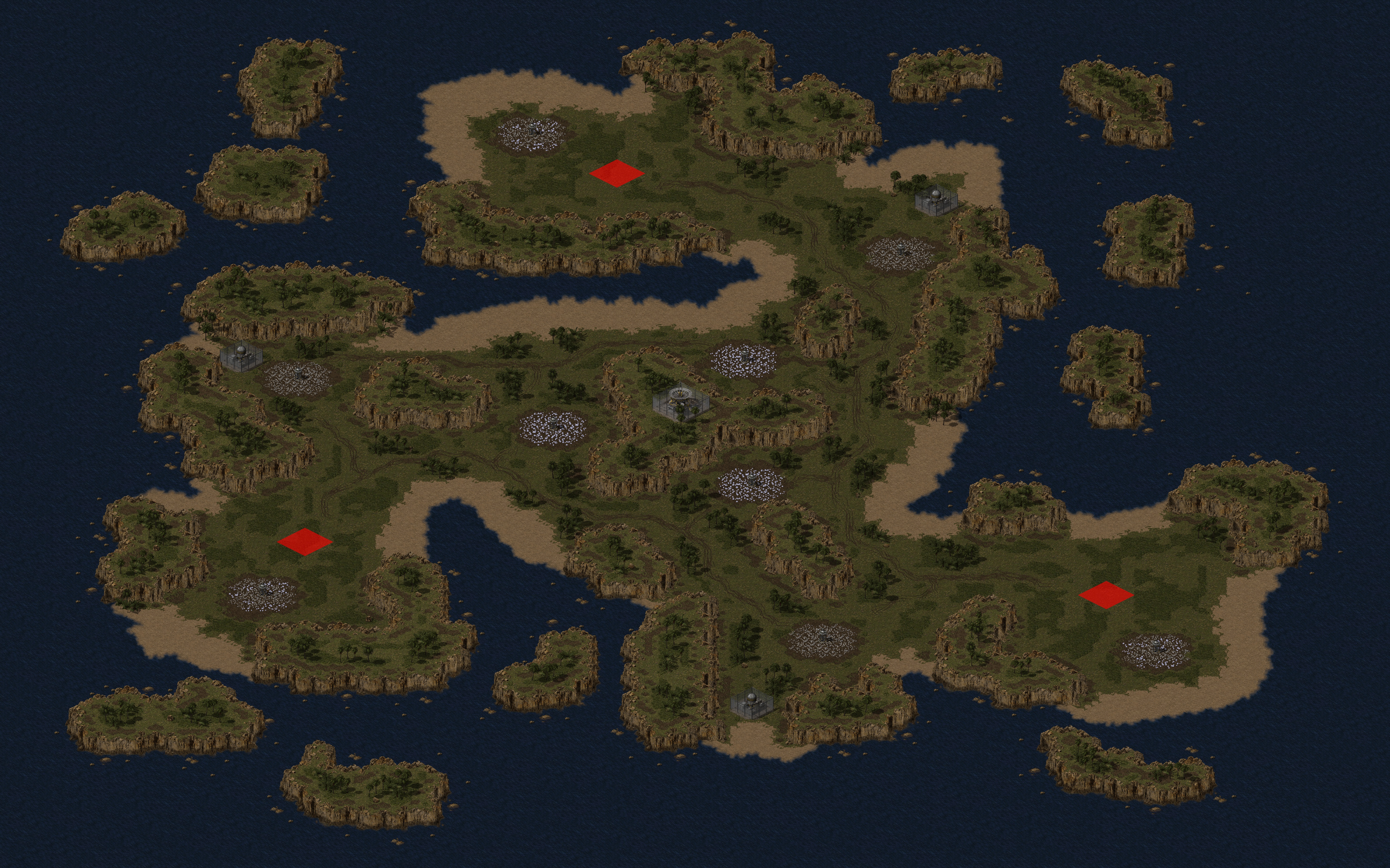 Rendered map: Pyroclasm