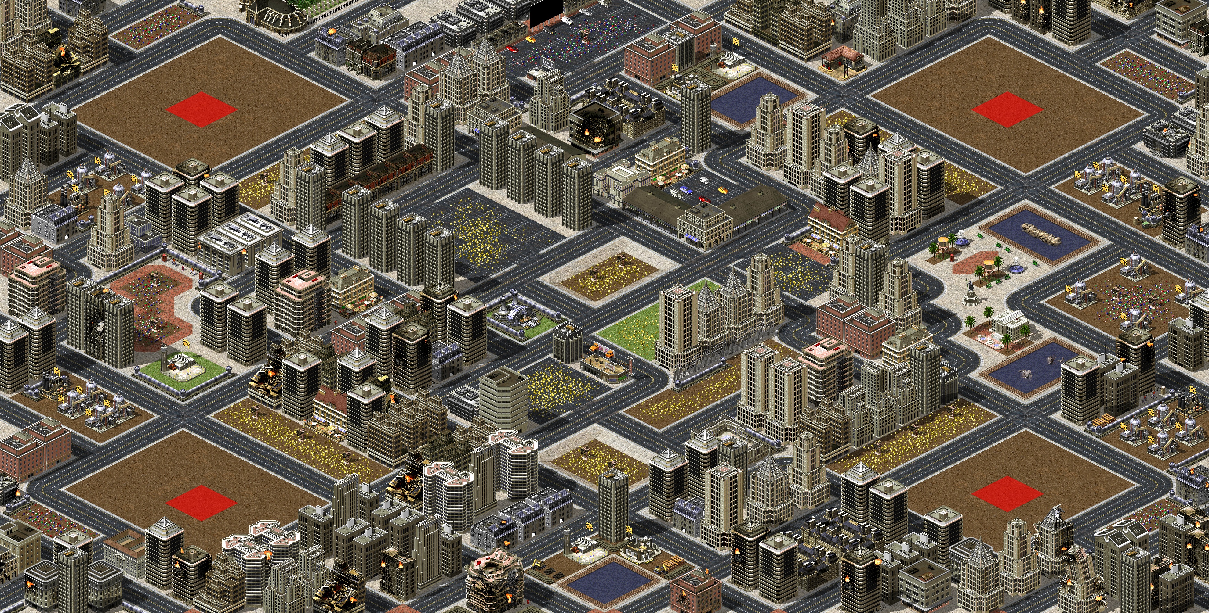 Rendered map: Suburbs