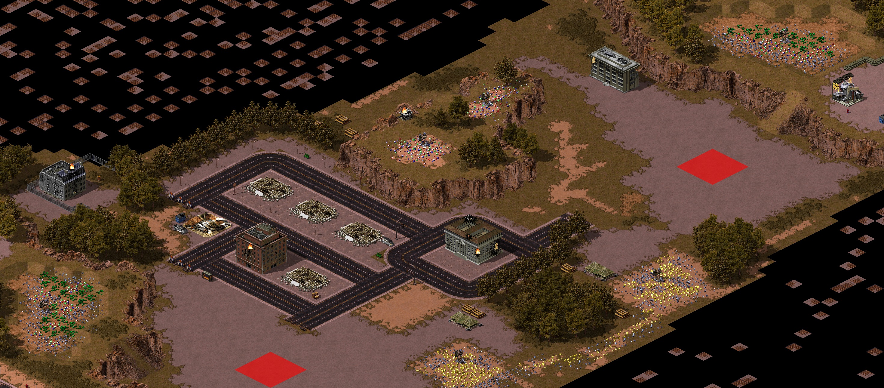 Rendered map: Surrounded by Lava