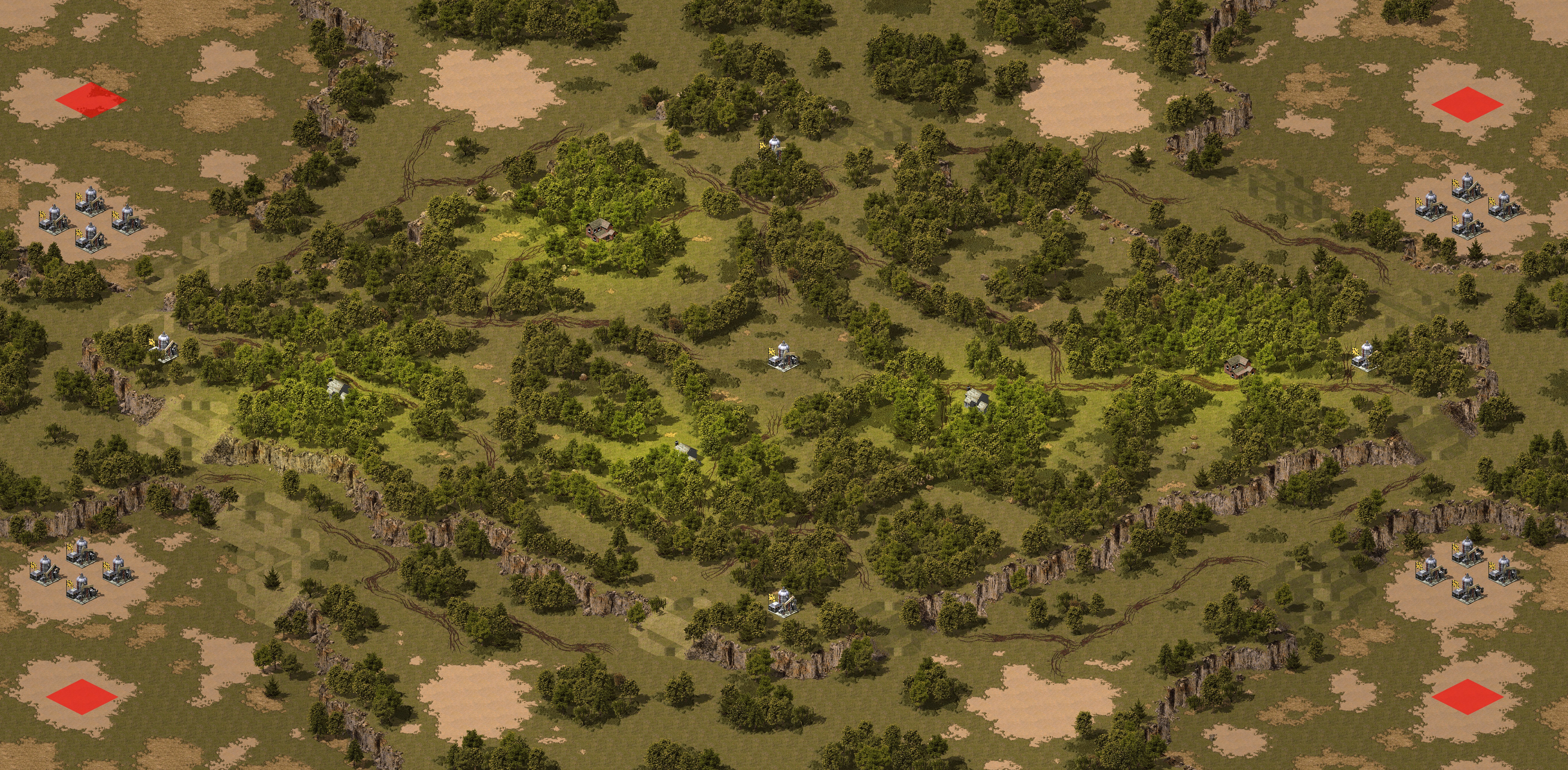 Rendered map: Four Corners (Megawealth)