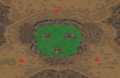 Rendered preview of (3) Ore Pit Triad