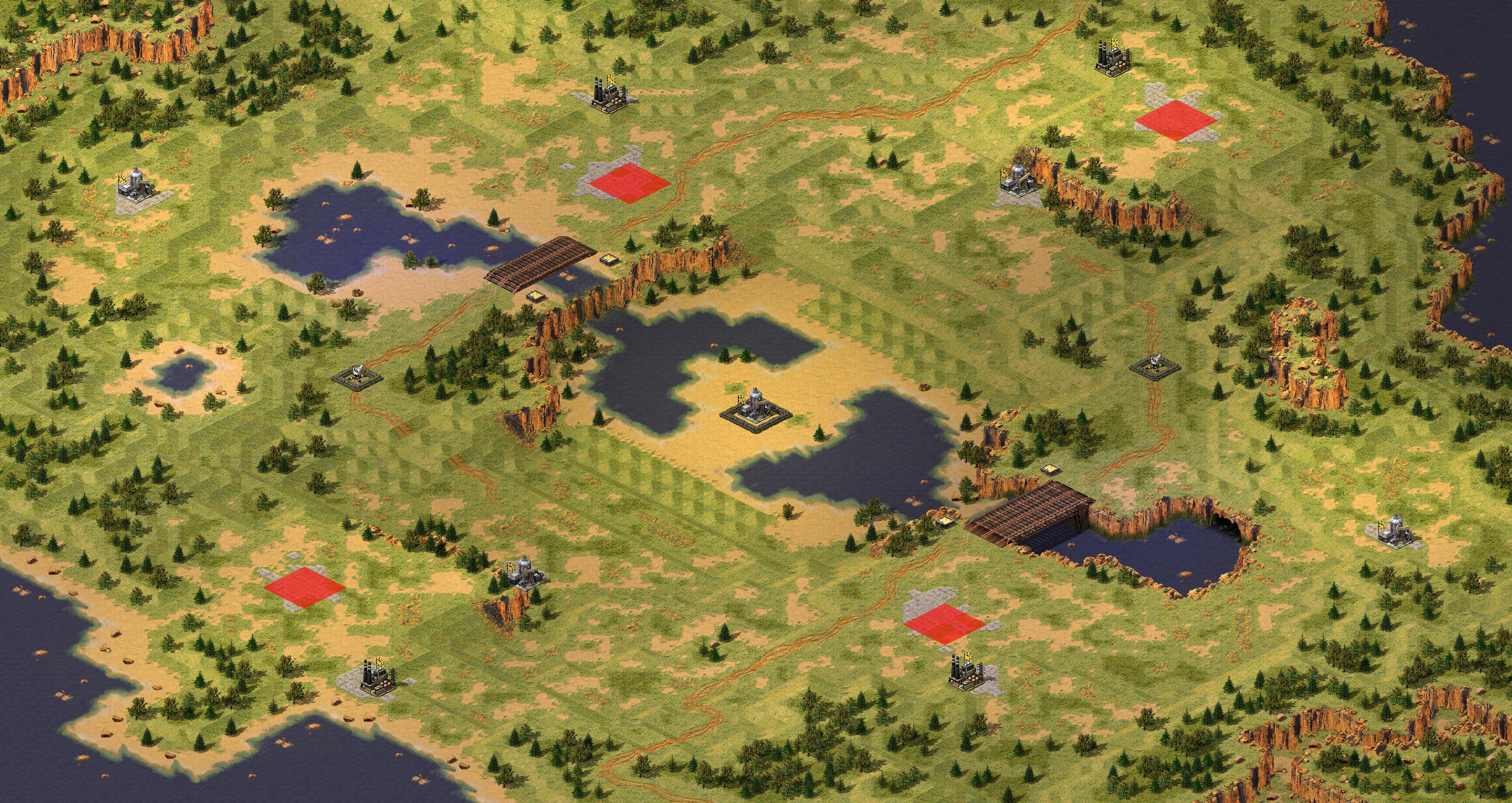 Rendered map: Split Level