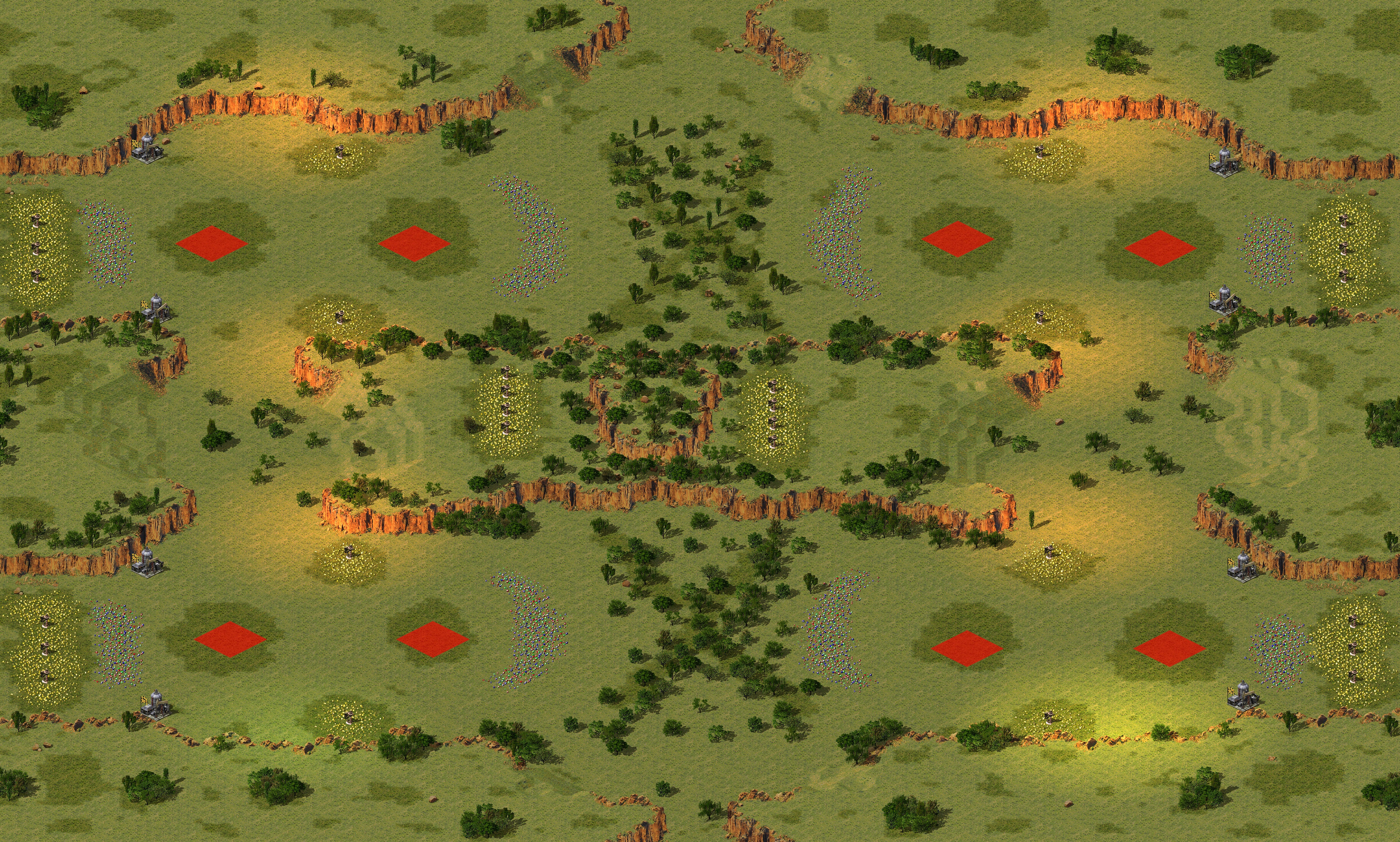 Rendered map: (8) Offence Defense 4x4 (v2)