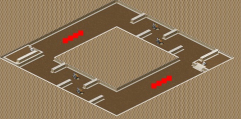 Rendered preview of Corridor Elimination (4v4)