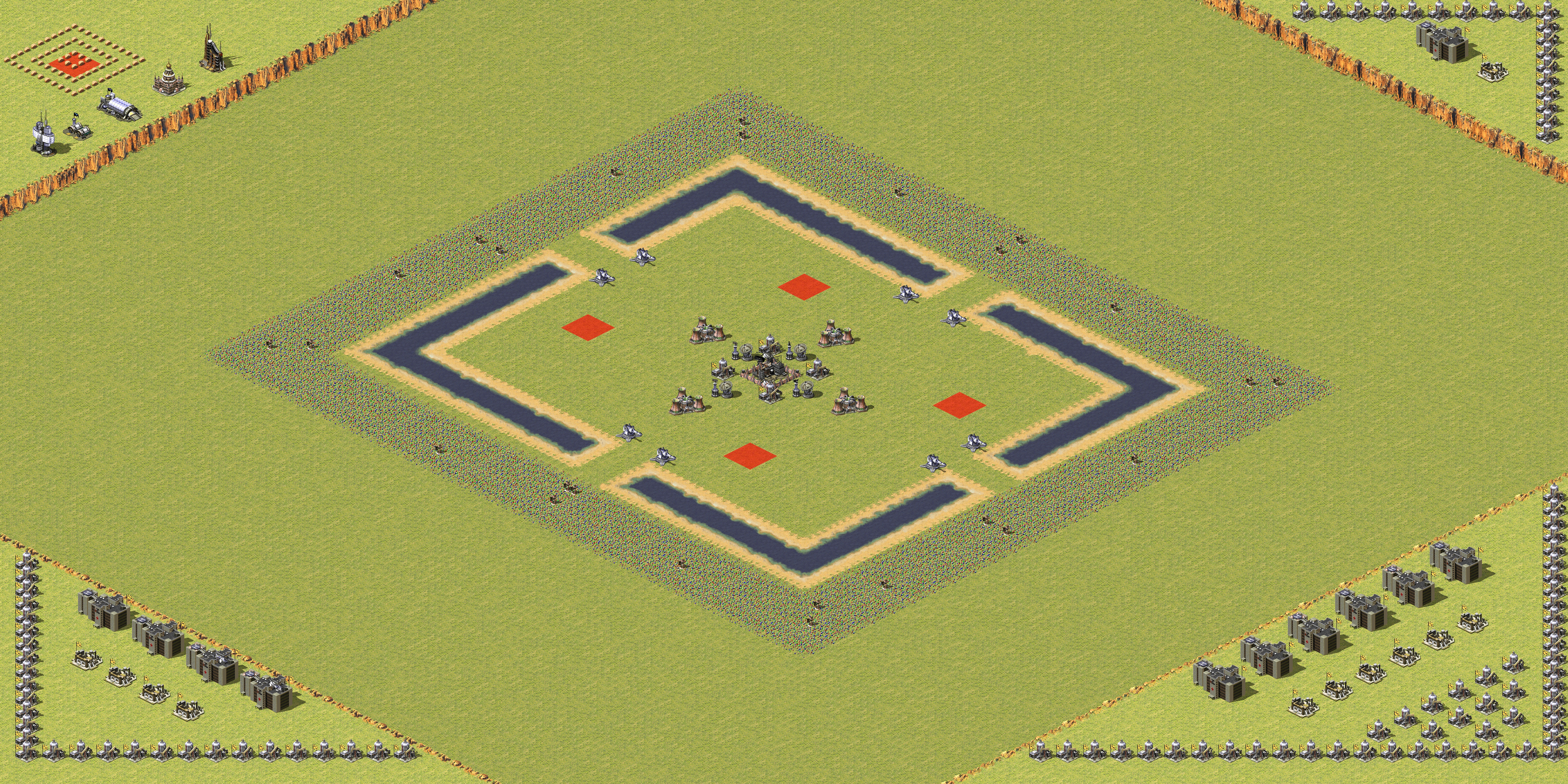Rendered map: Mission Defend the HQ (modified by XAN) and alldie12