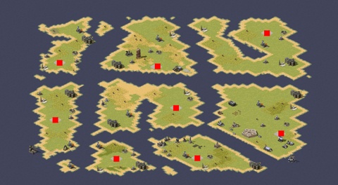 Rendered preview of Island Cluster Battle