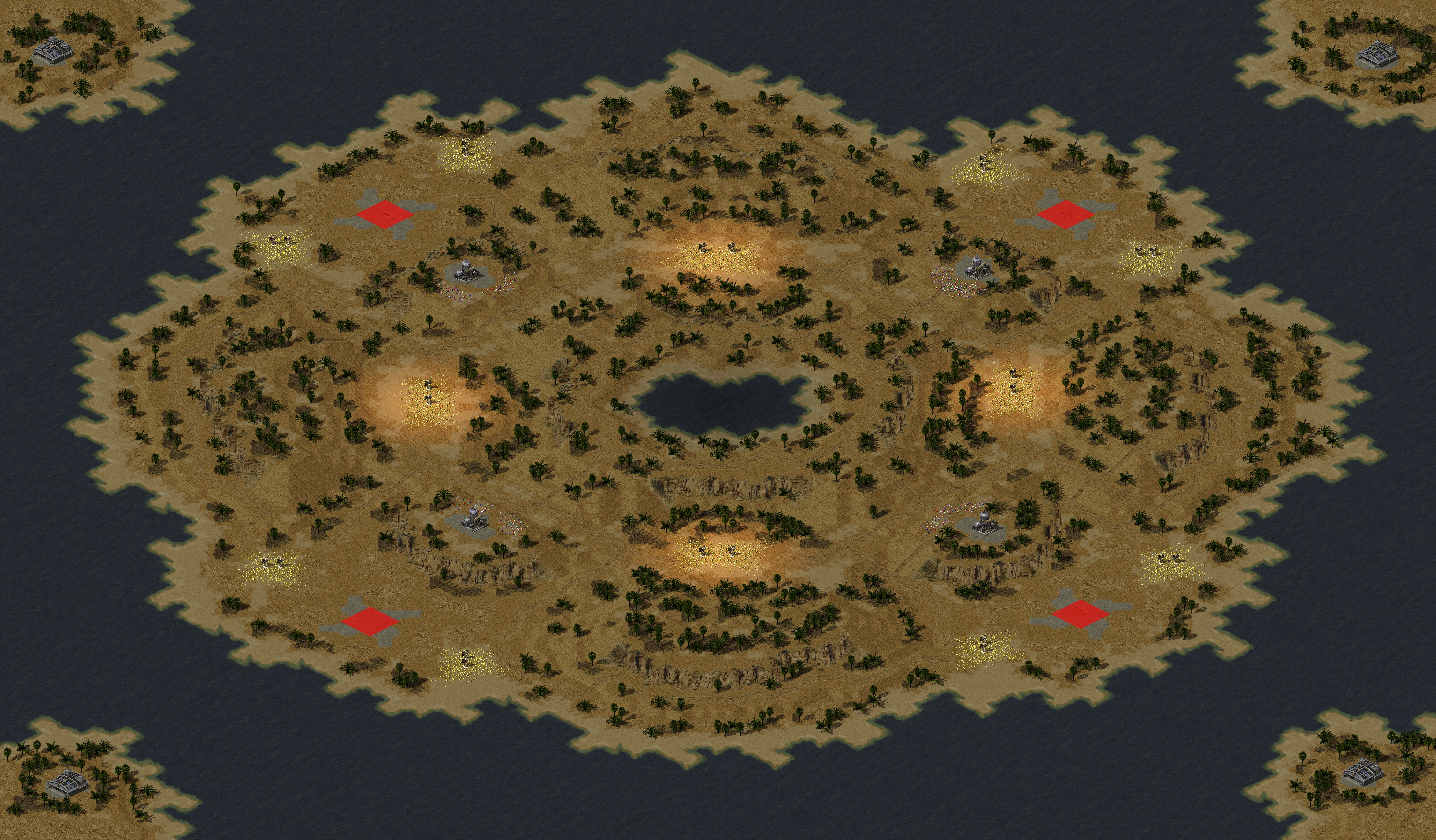 Rendered map: Desertification