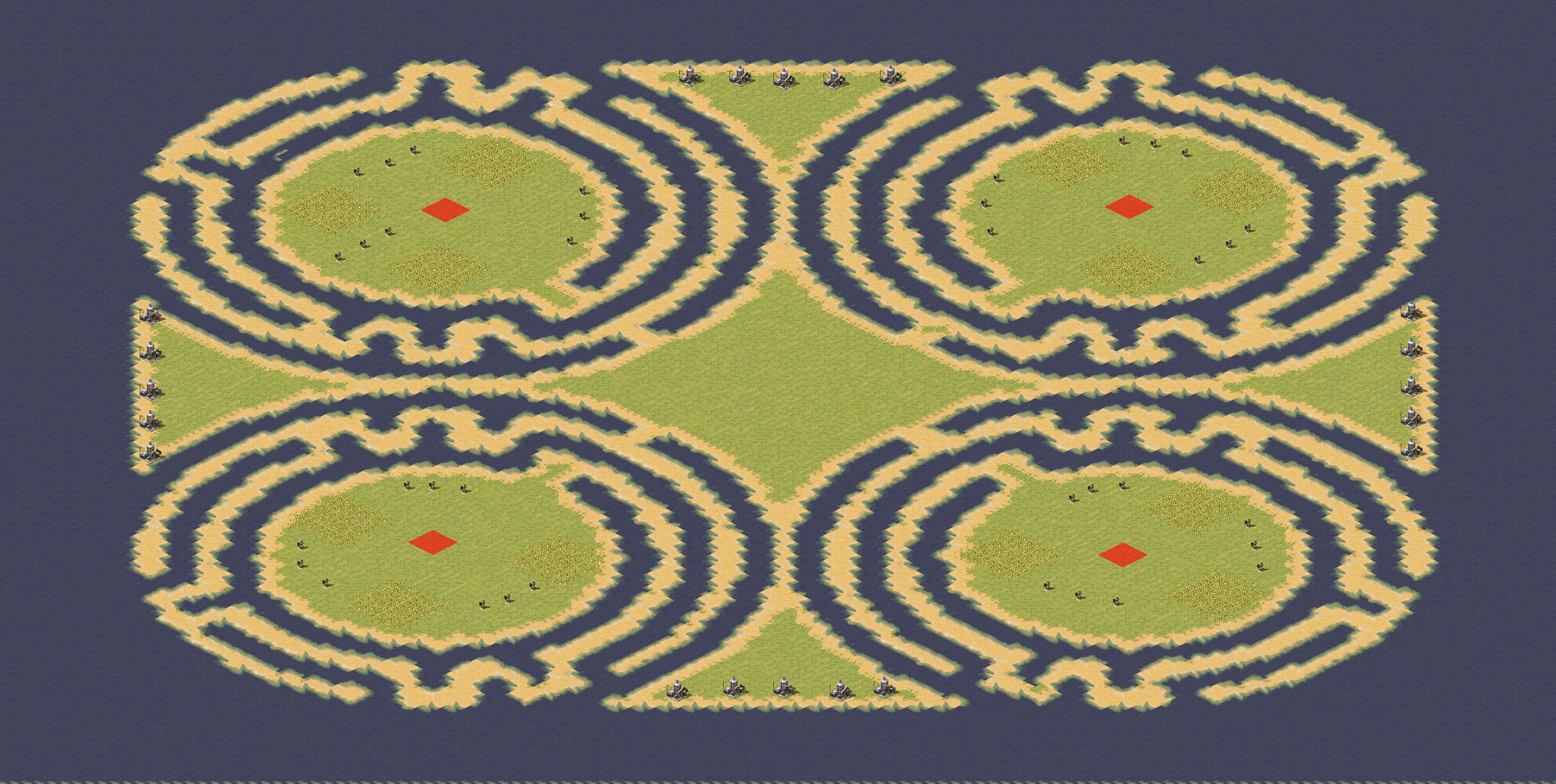 Rendered map: Four Pancakes