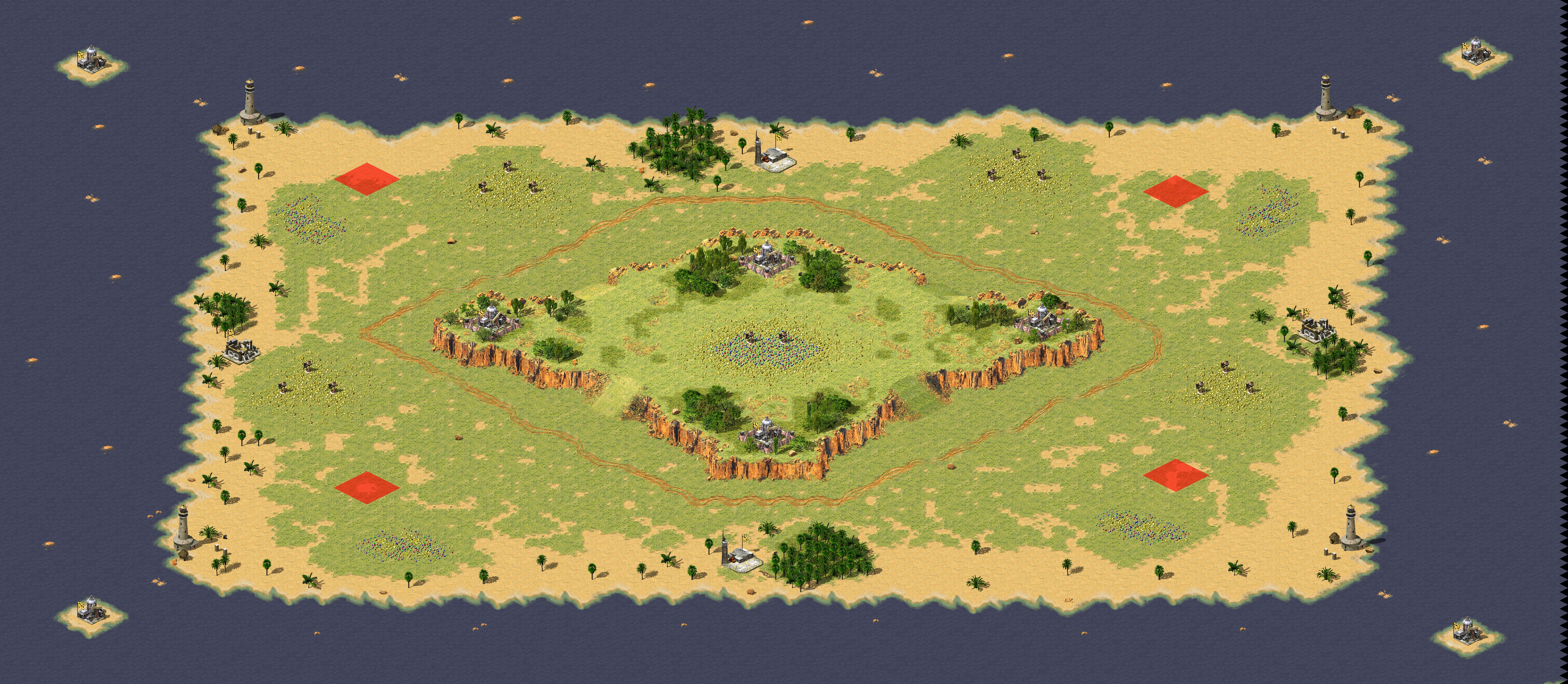 Rendered map: Beach
