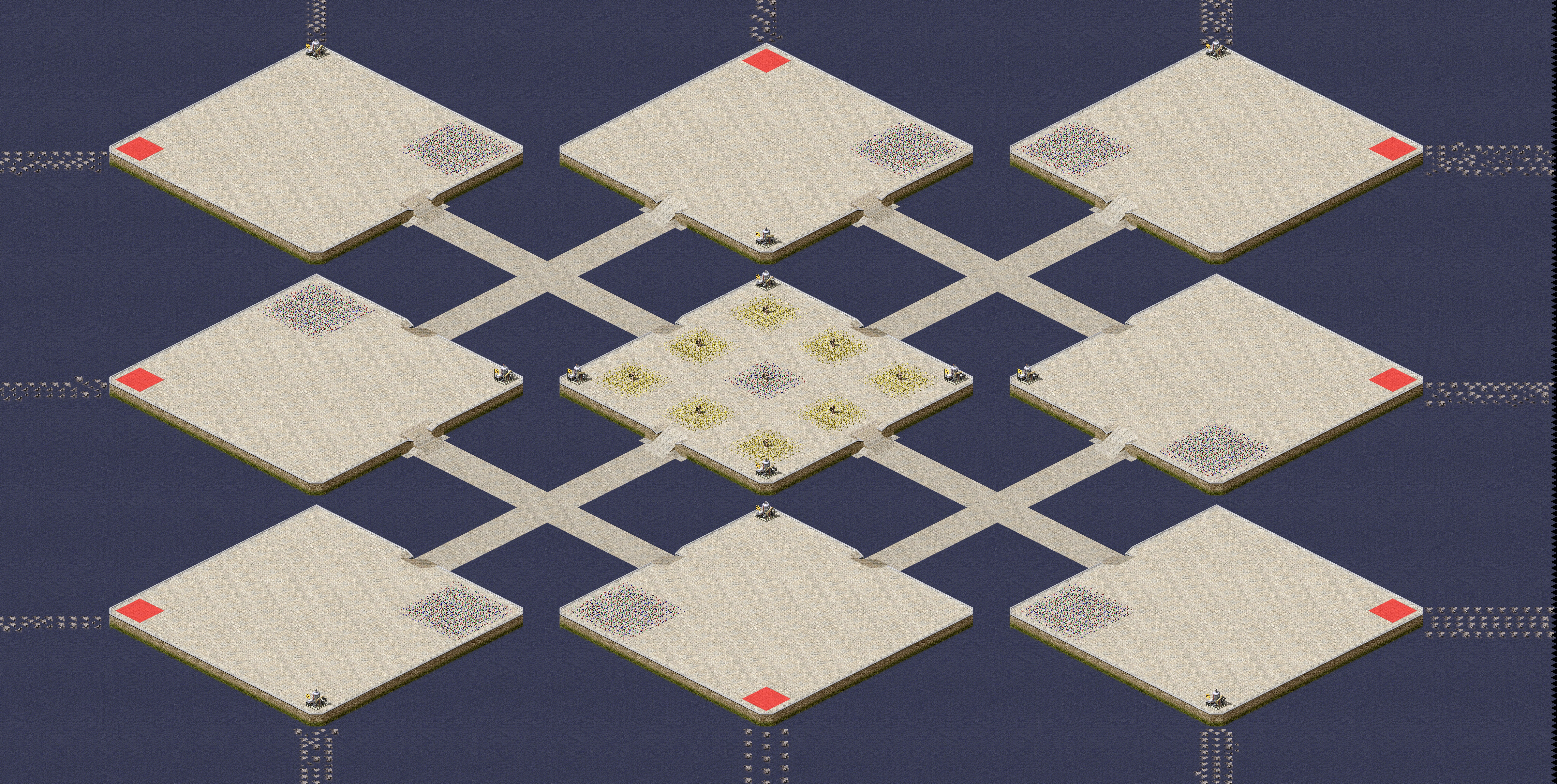 Rendered map: One Big Cliff Per Player