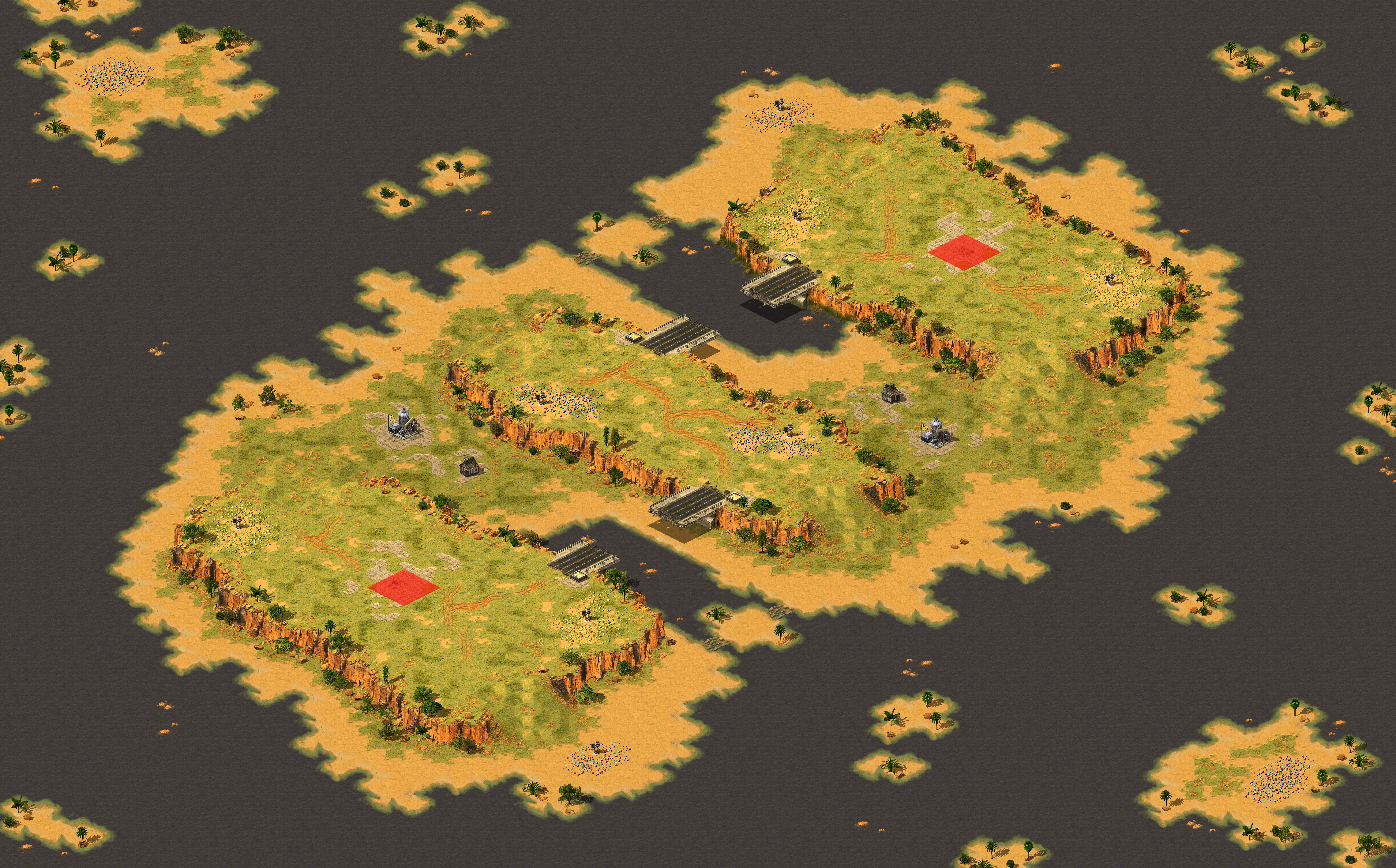 Rendered map: Twin Plateaus