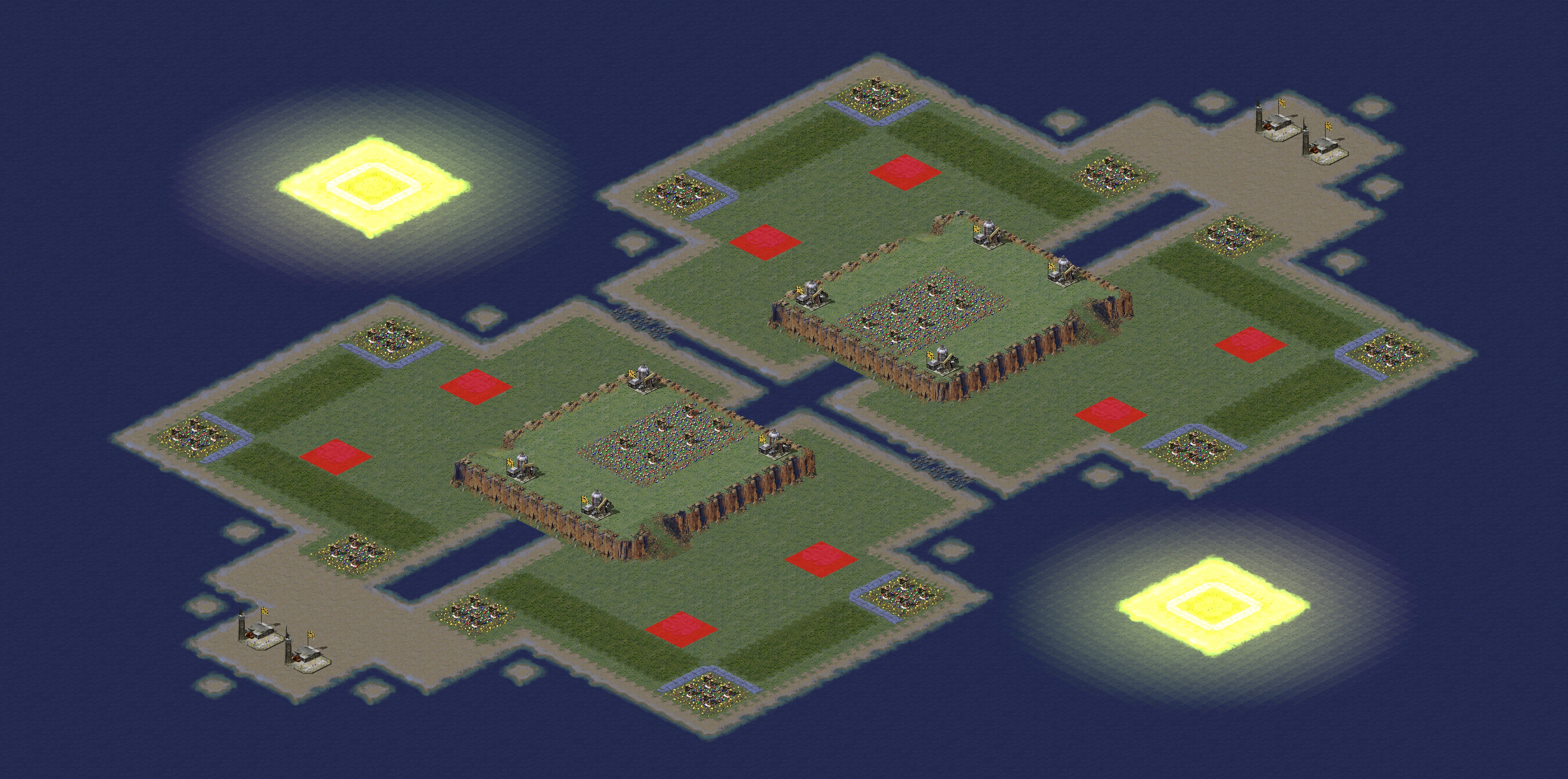 Rendered map: Left vs Right (4v4)