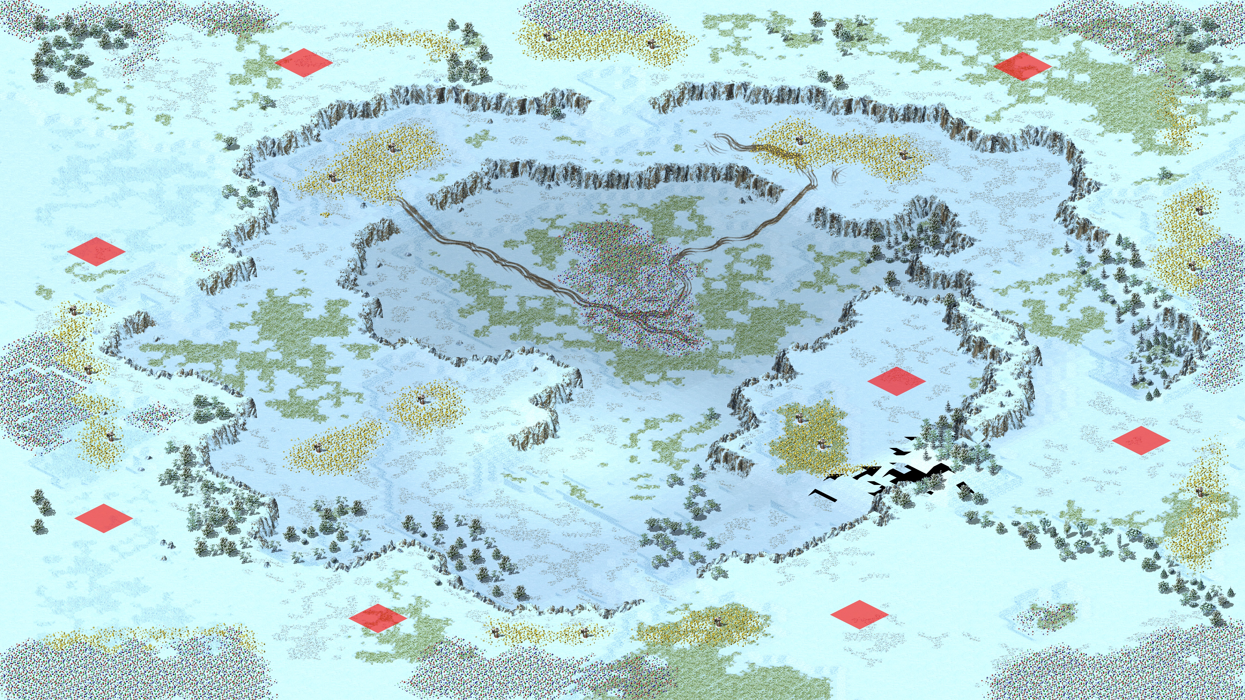 Rendered map: Snowy Field Gem
