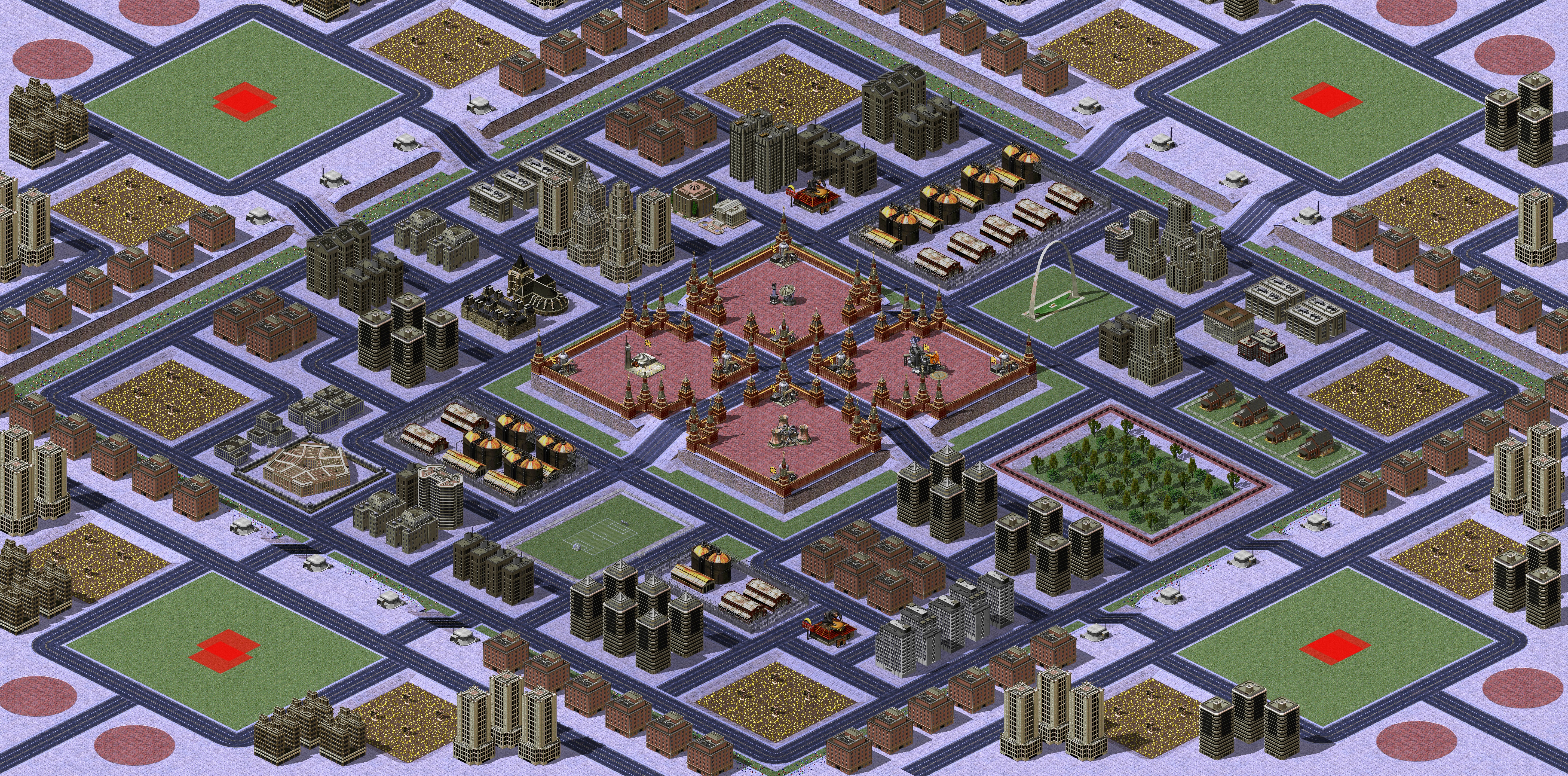 Rendered map: Crossroads