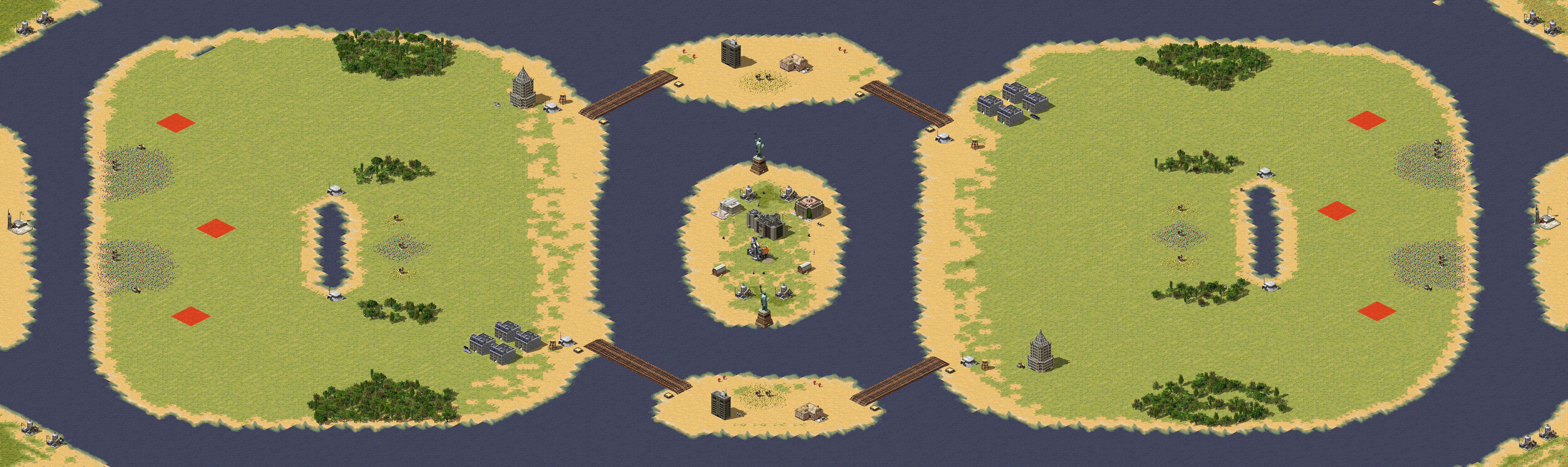 Rendered map: 3v3 Island War