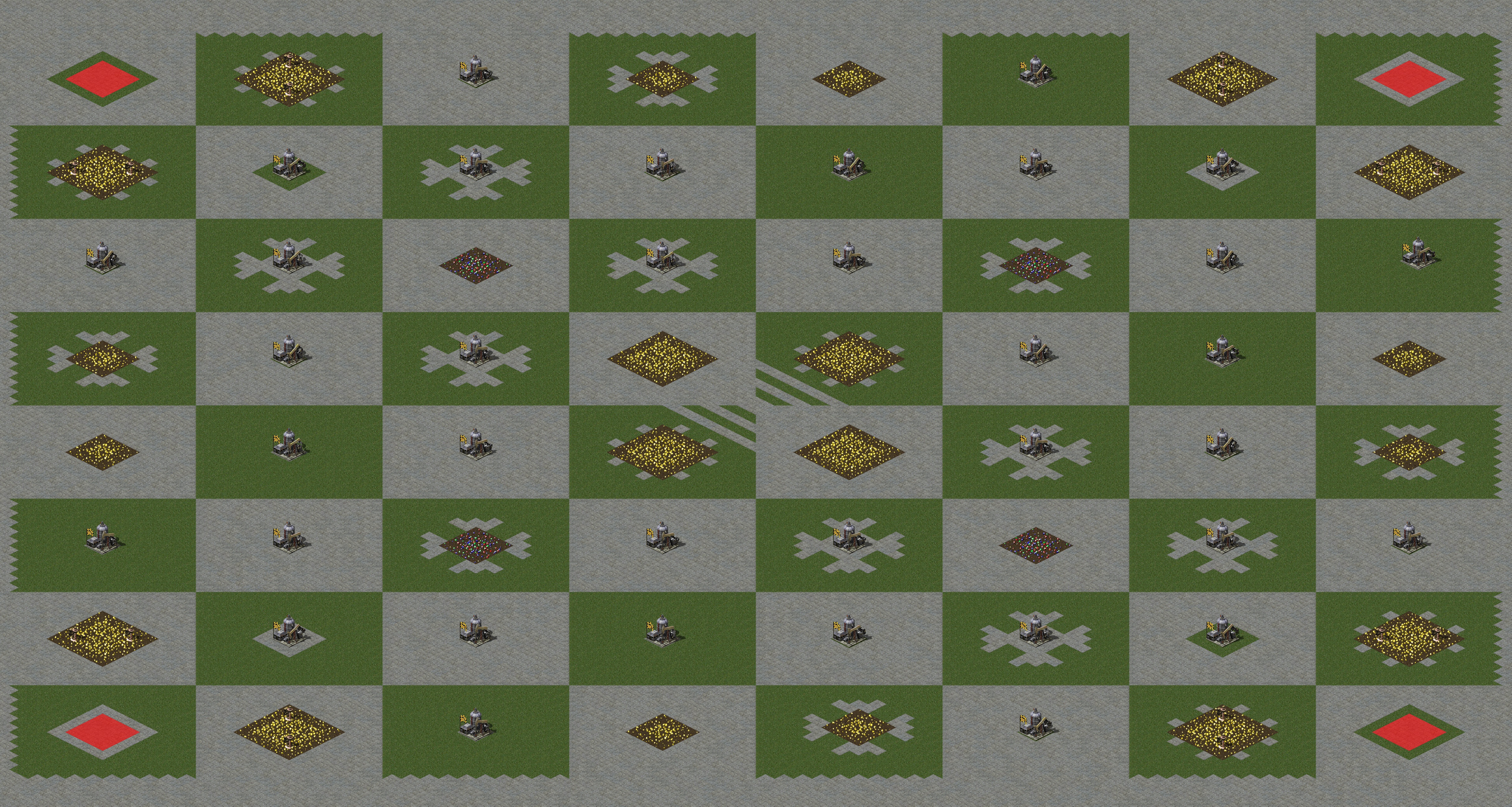 Rendered map: (4) Chessboard