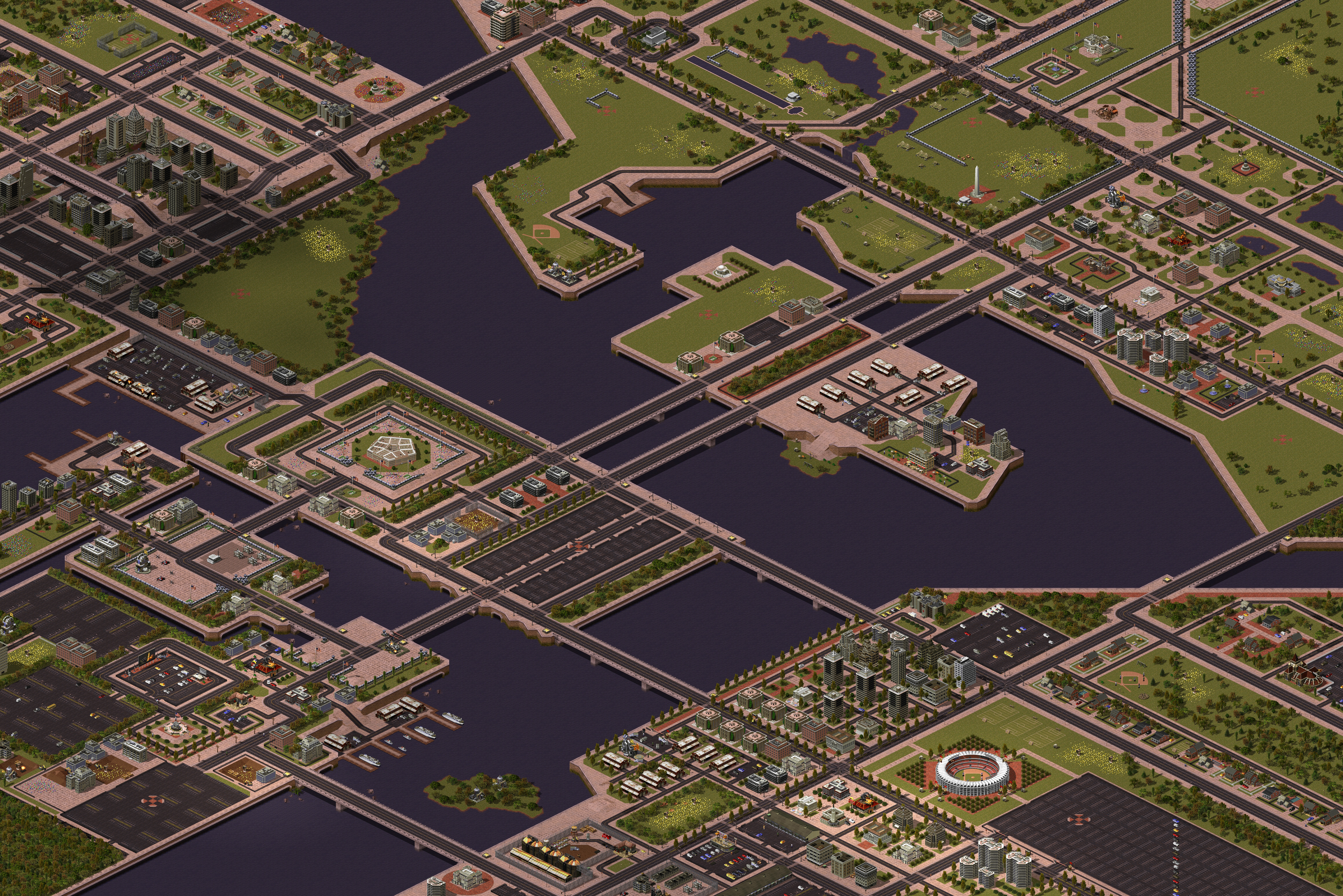 Rendered map: Washington DC (8) Remastered