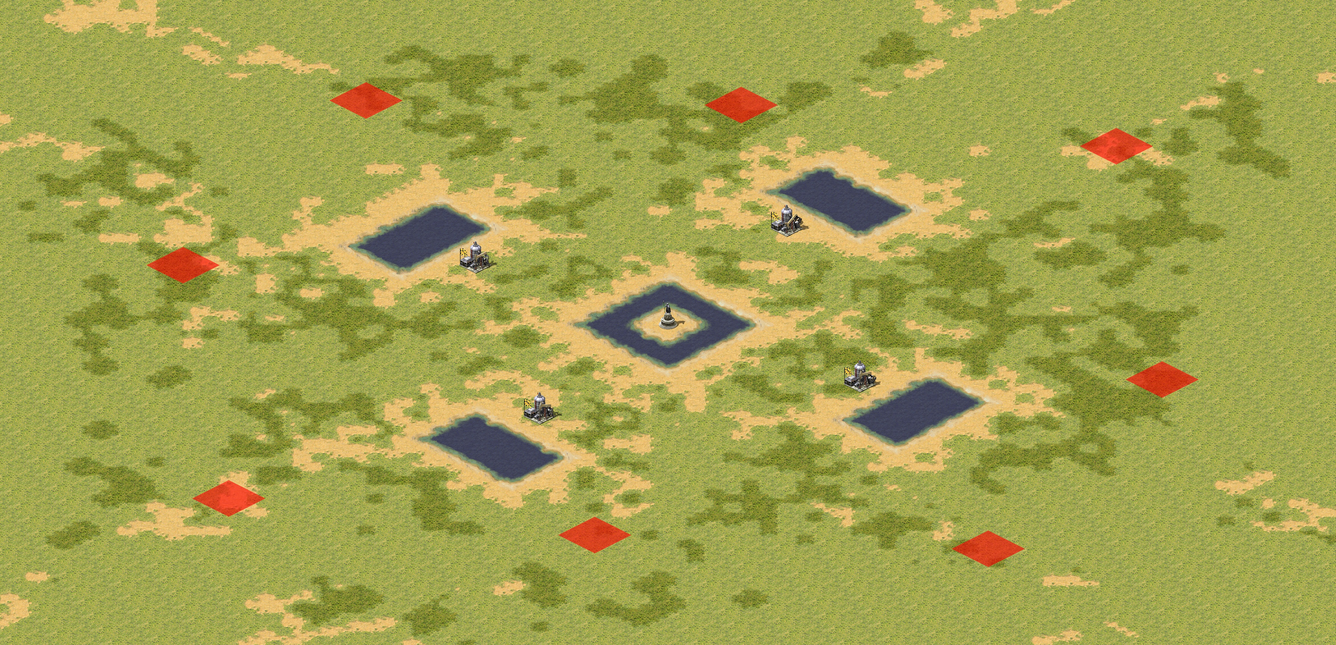 Rendered map: Flat No Ore Patch - Super Oil