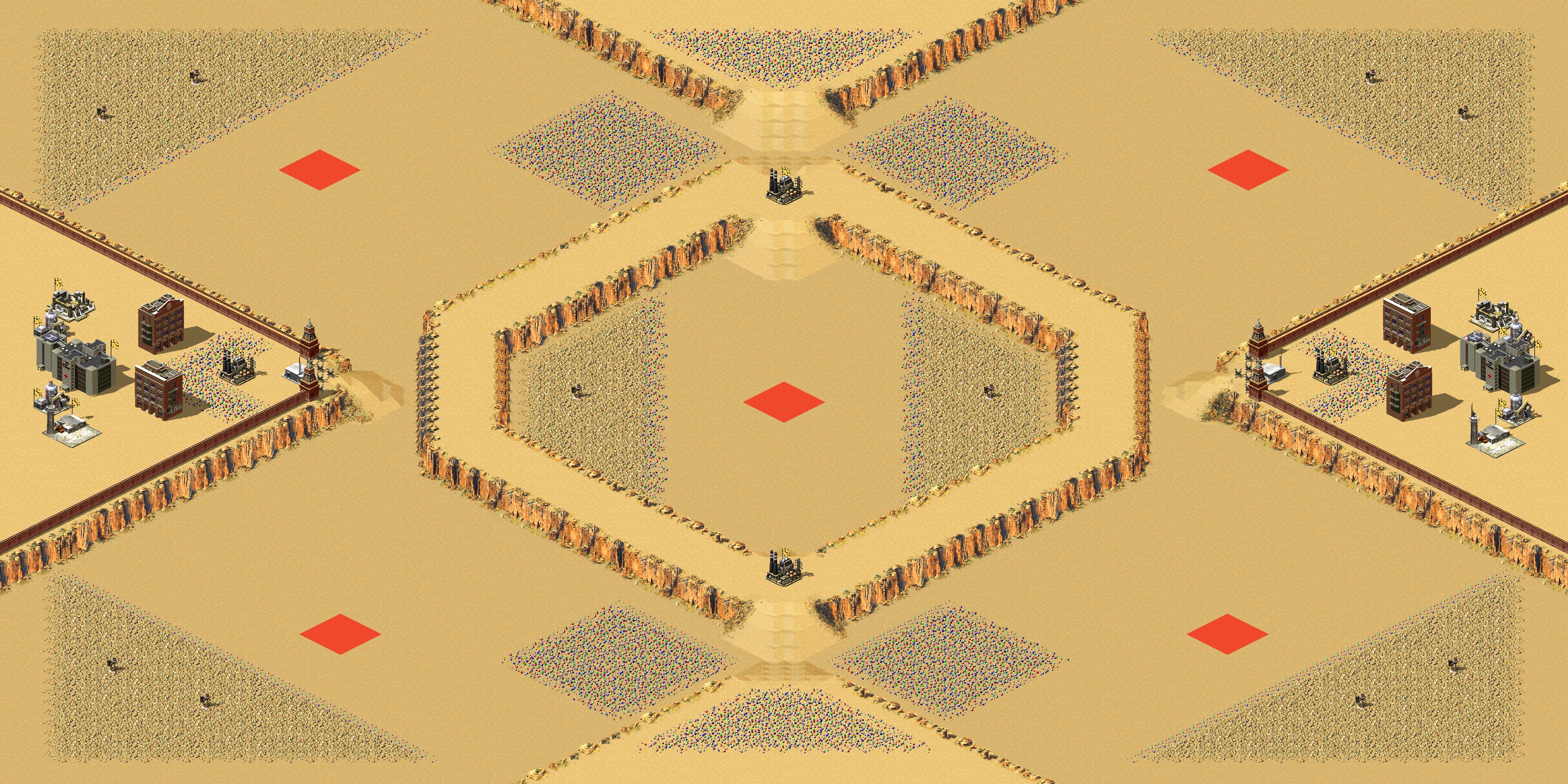 Rendered map: Quadruple trouble