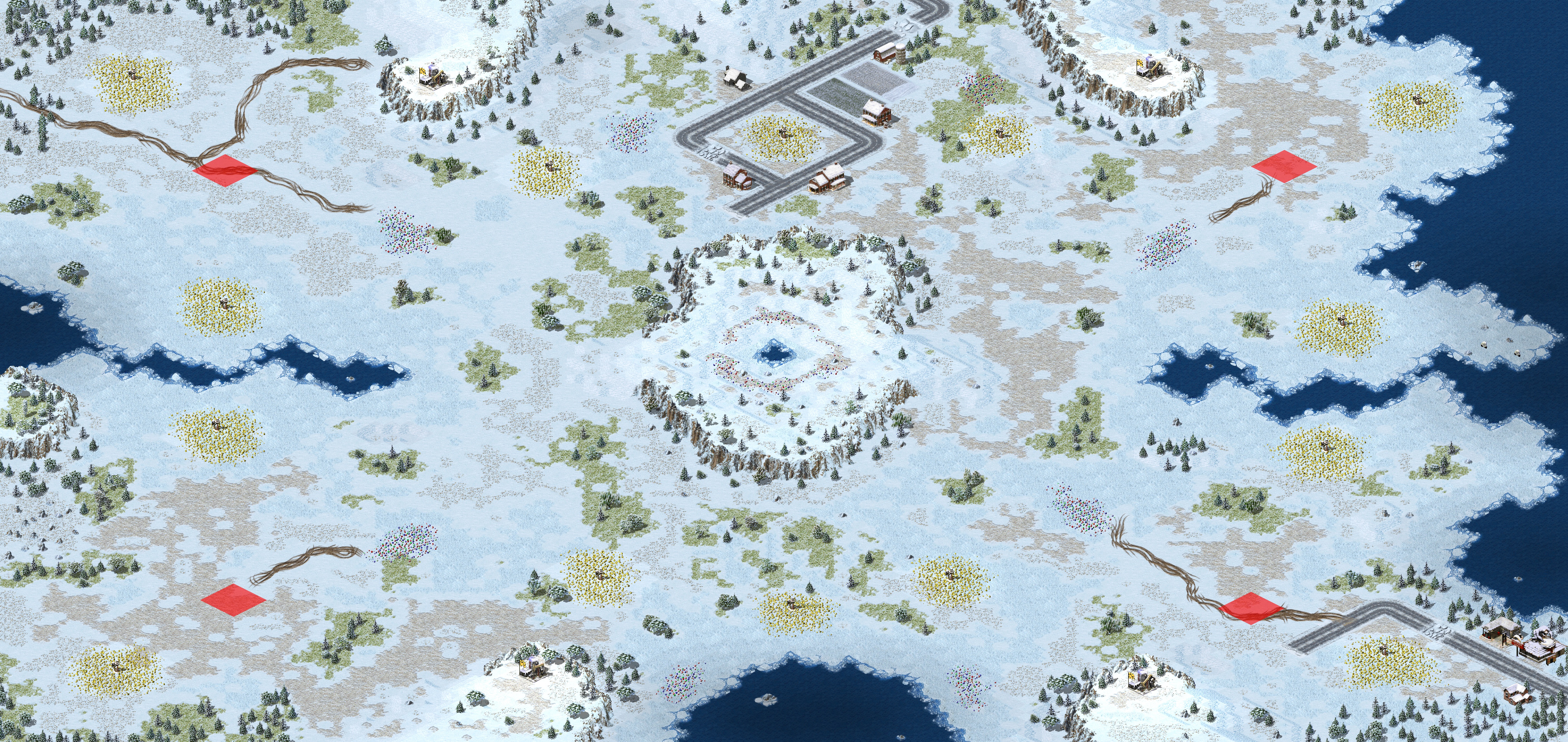 Rendered map: Snowfield Stronghold Tournament