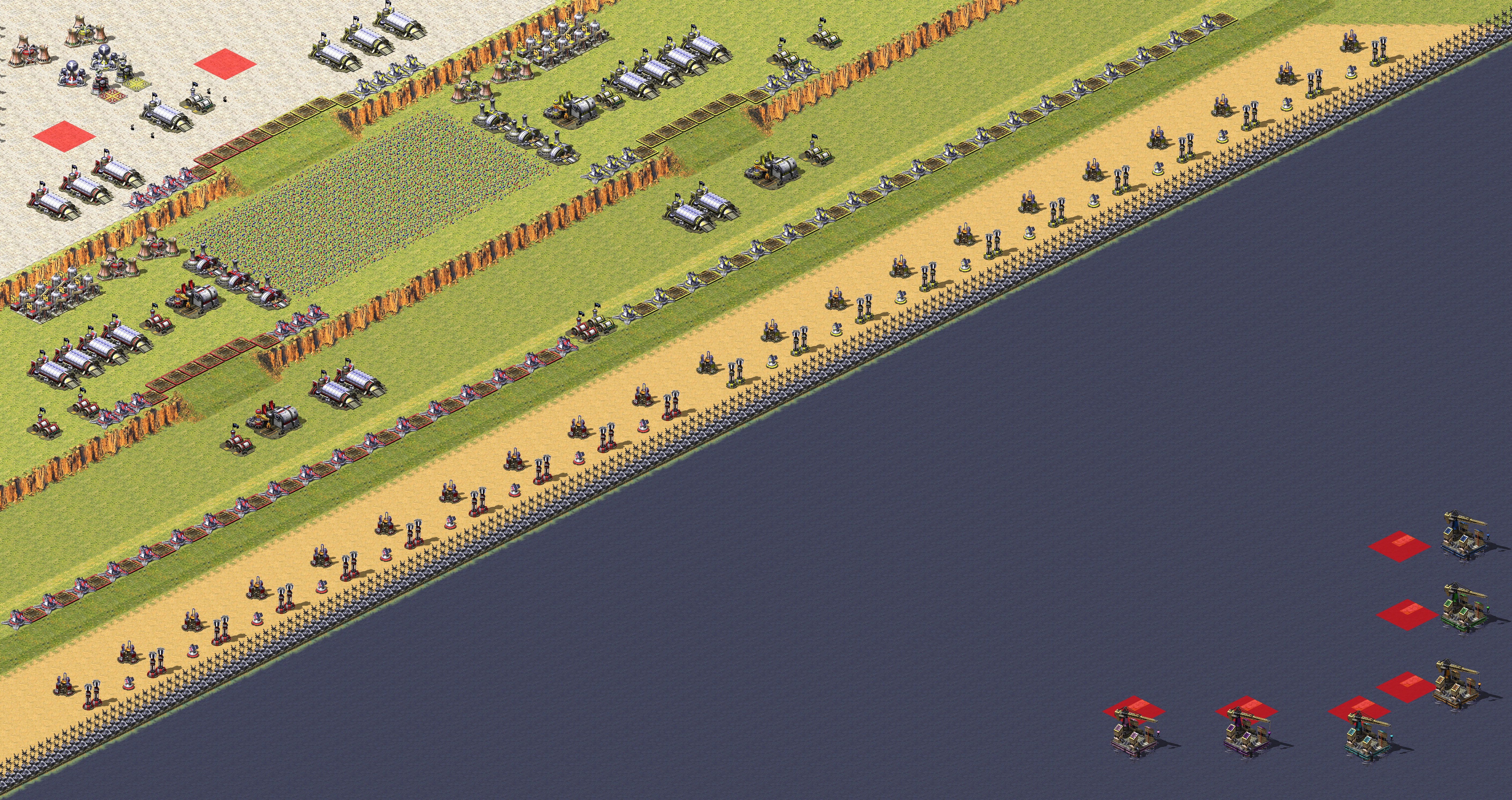 Rendered map: 2 France 6 Yuri - Amphibious Assault