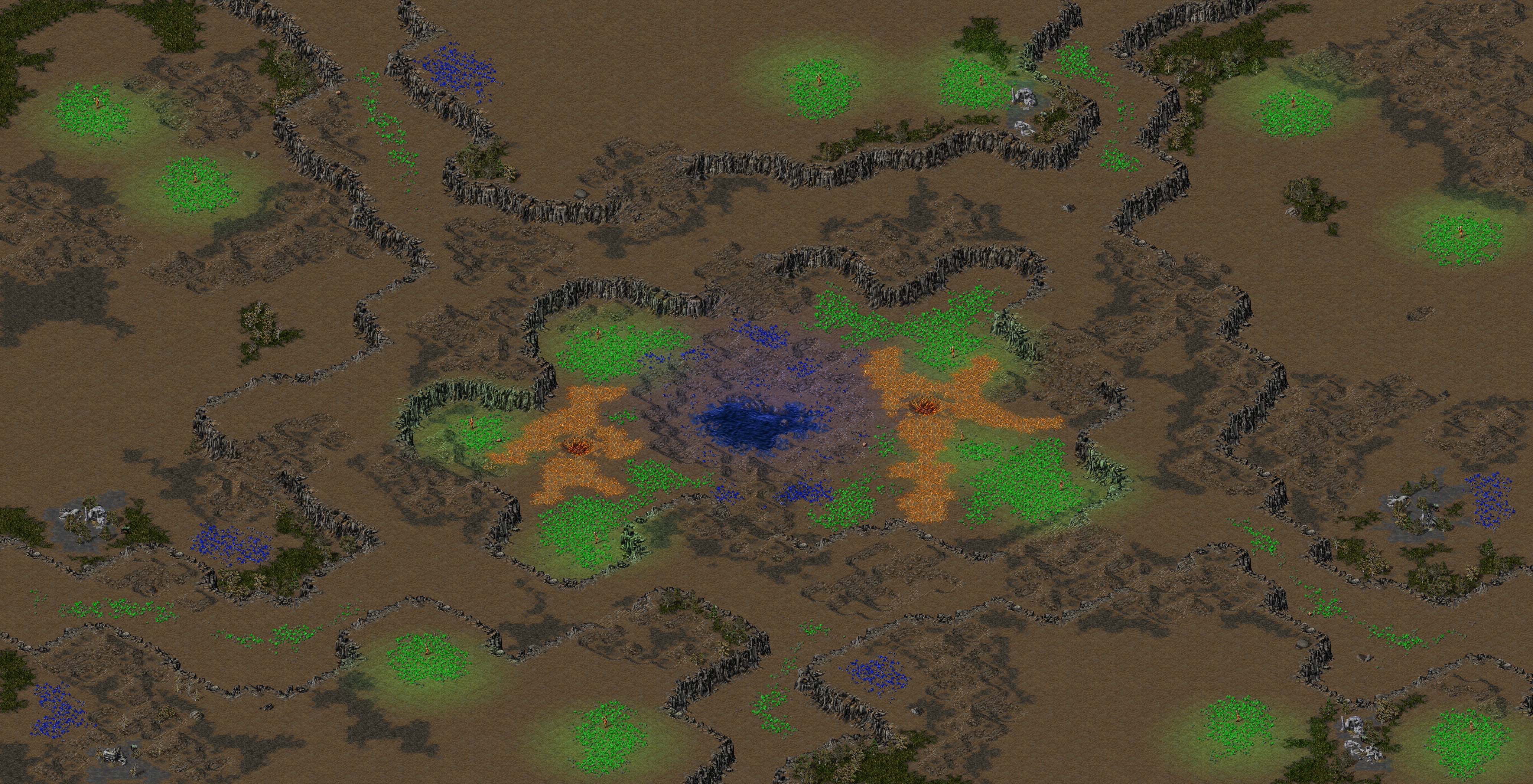 Rendered map: Tiberium Garden Redux