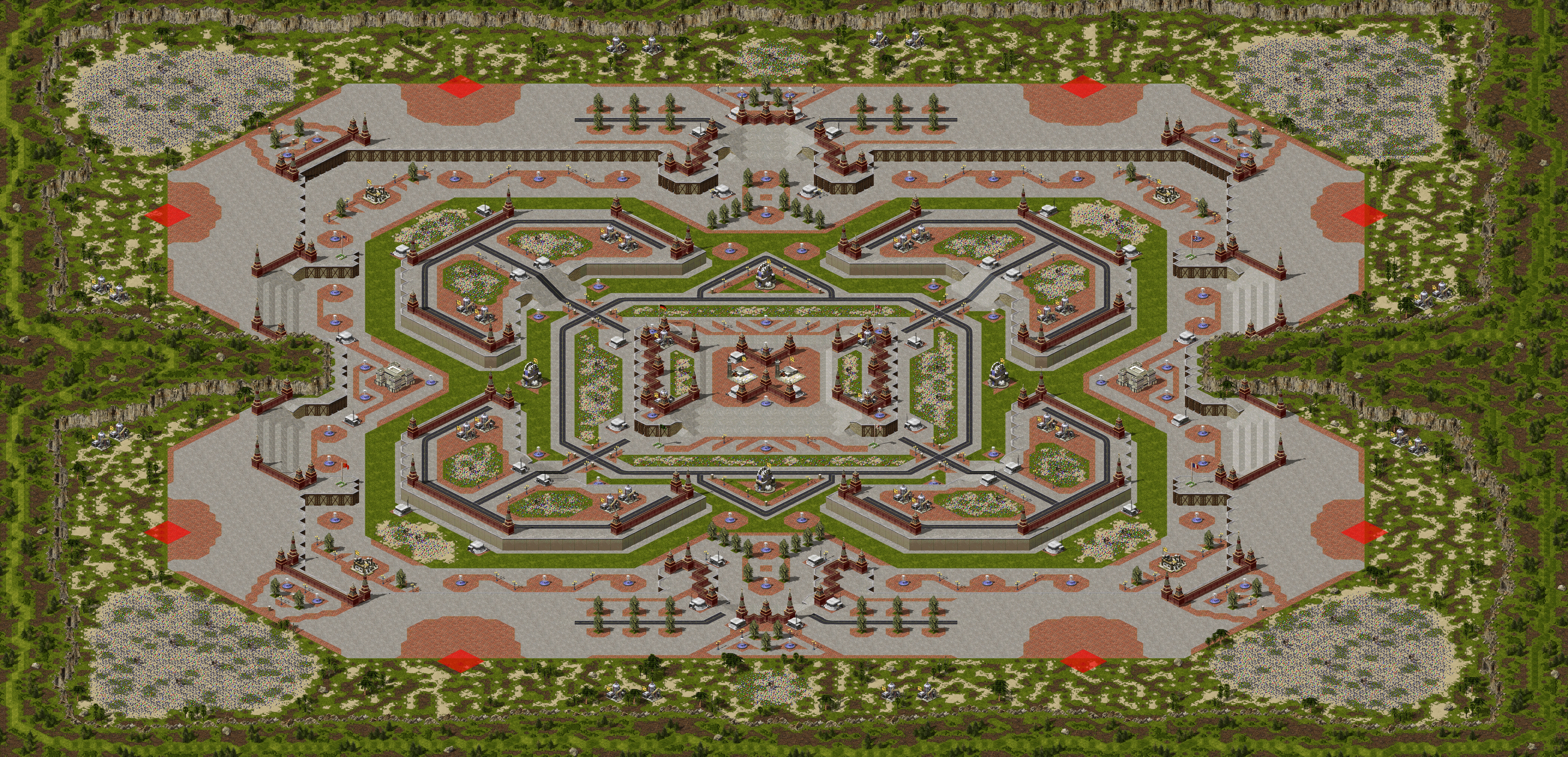 Rendered map: Central Quad