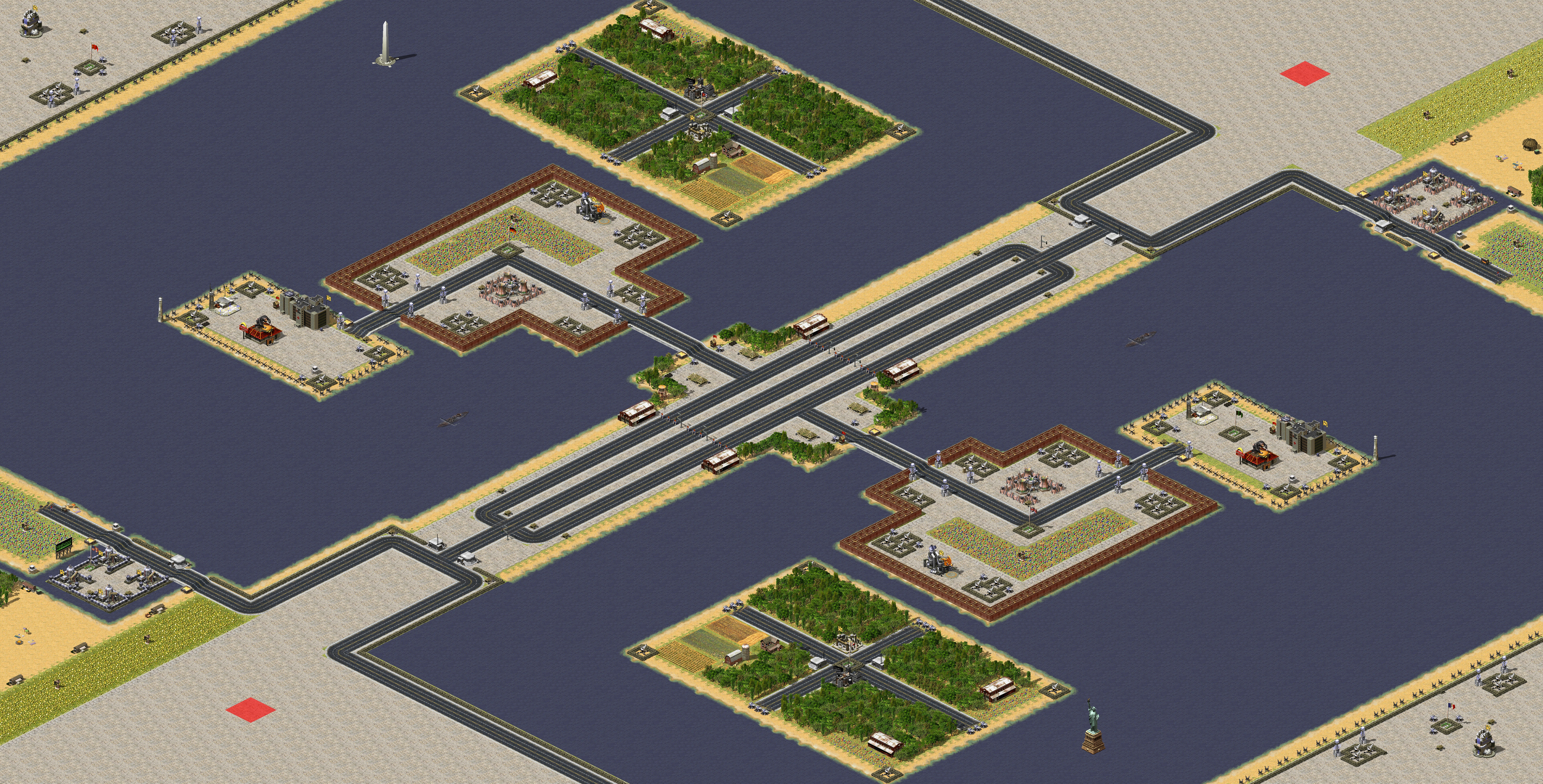 Rendered map: Central Conflict 1v1