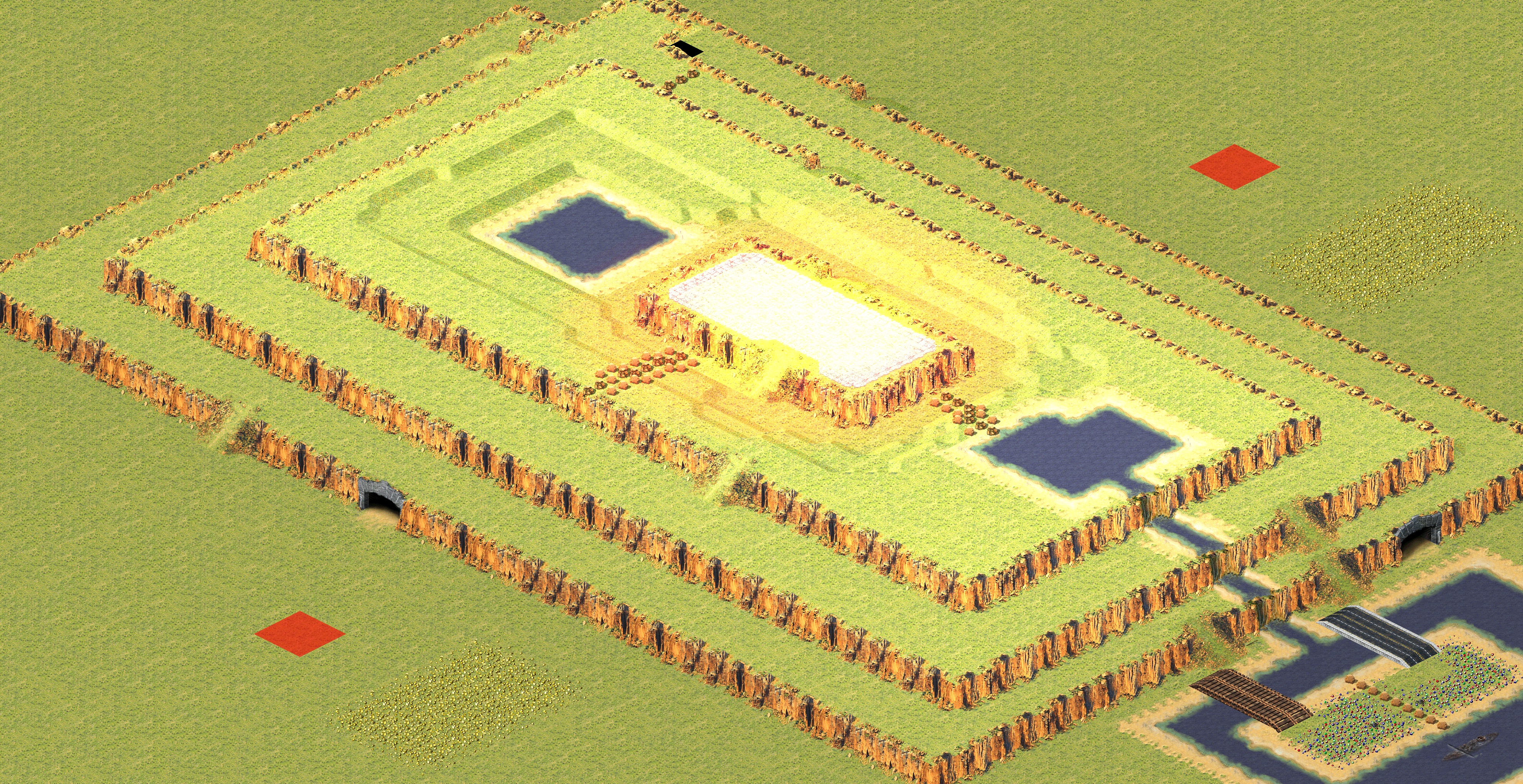 Rendered map: Mountain Peak Lake