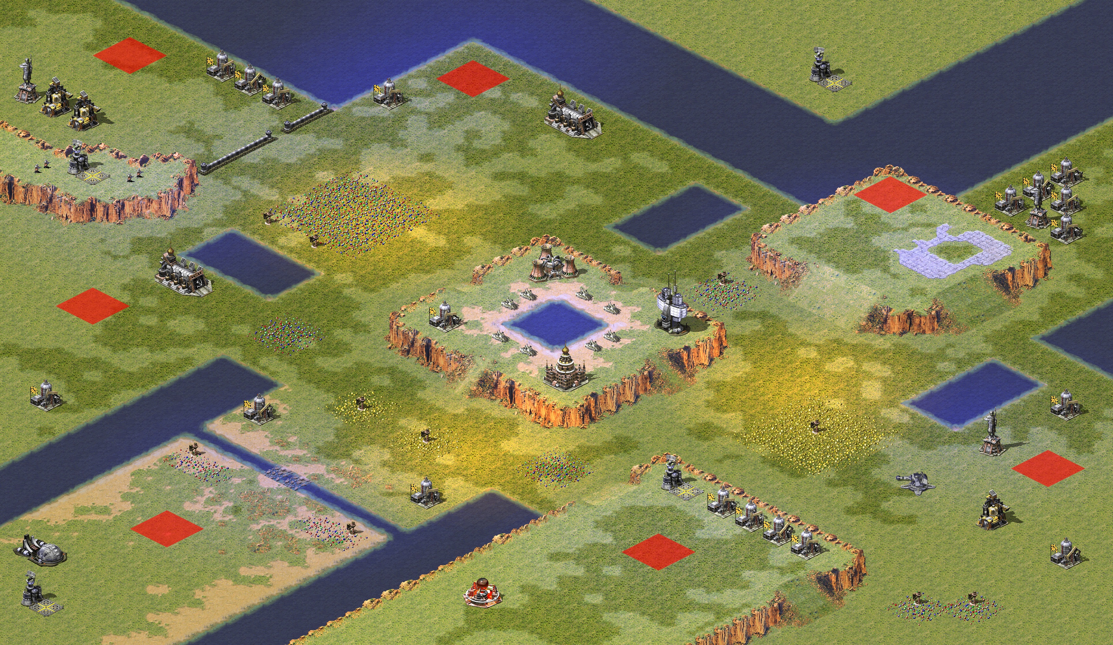 Rendered map: Unfair Patch - Super War Factory