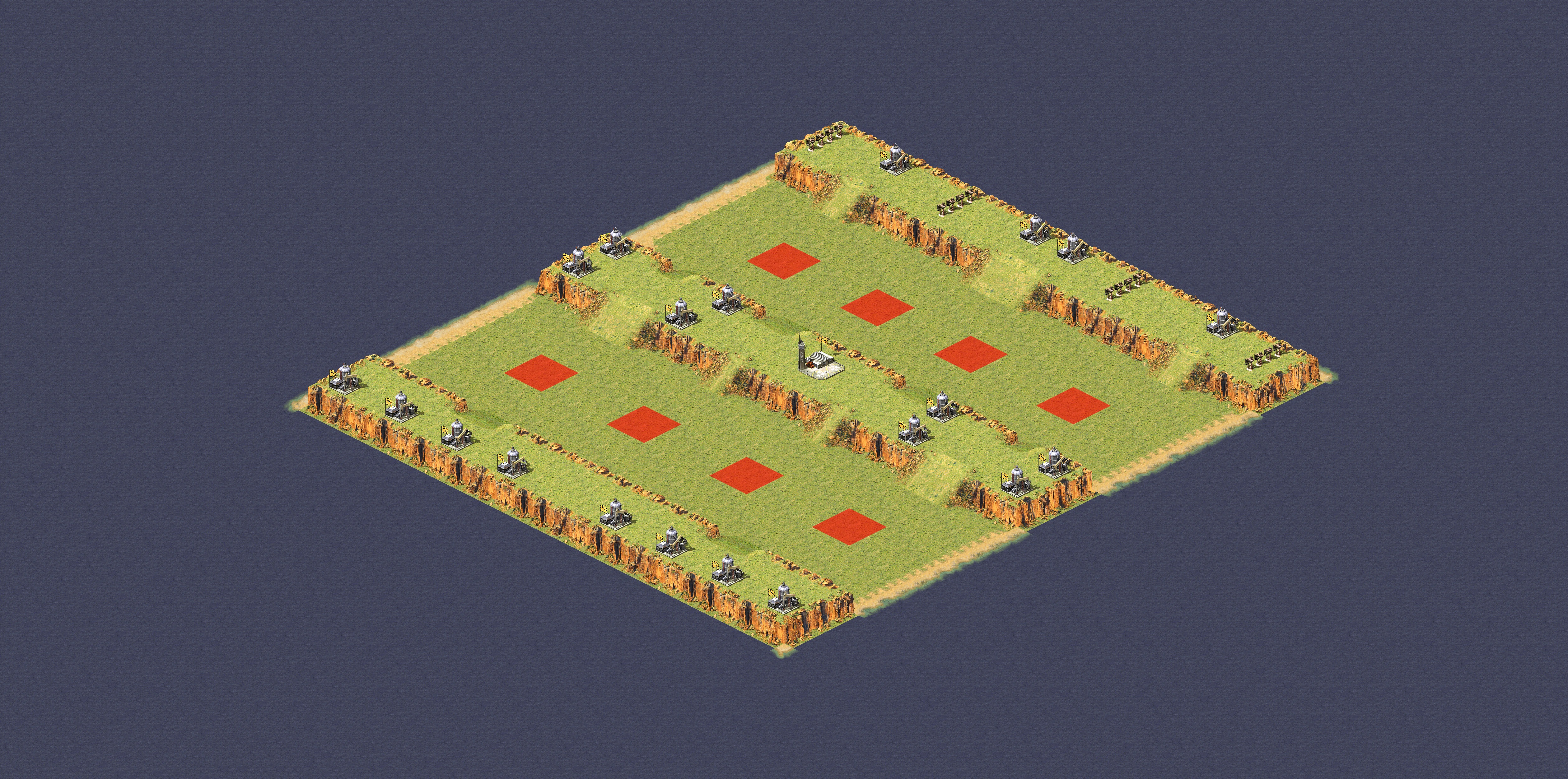 Rendered map: High Ground Defense 4v4 II